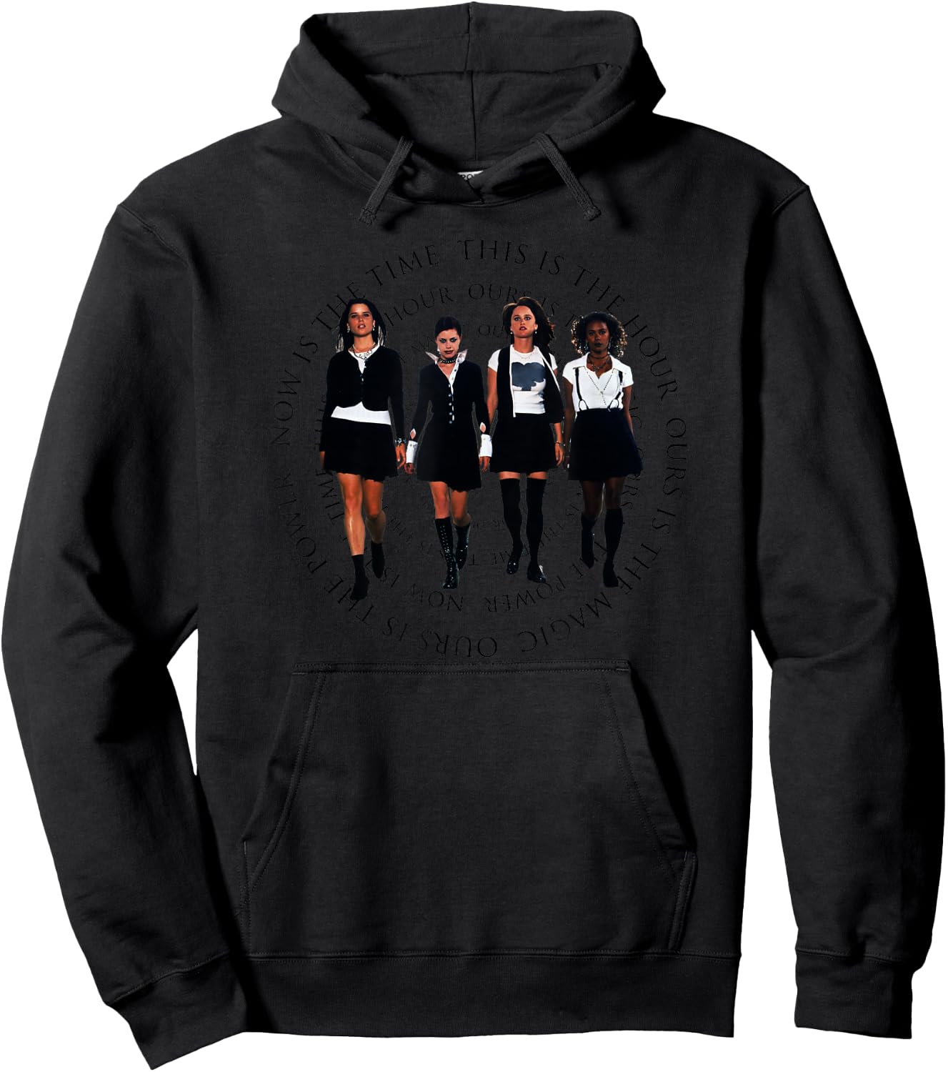 The Craft Now is the Time Group Cut Out Spiral 90's Movie Hoodie - Hoodie | Black