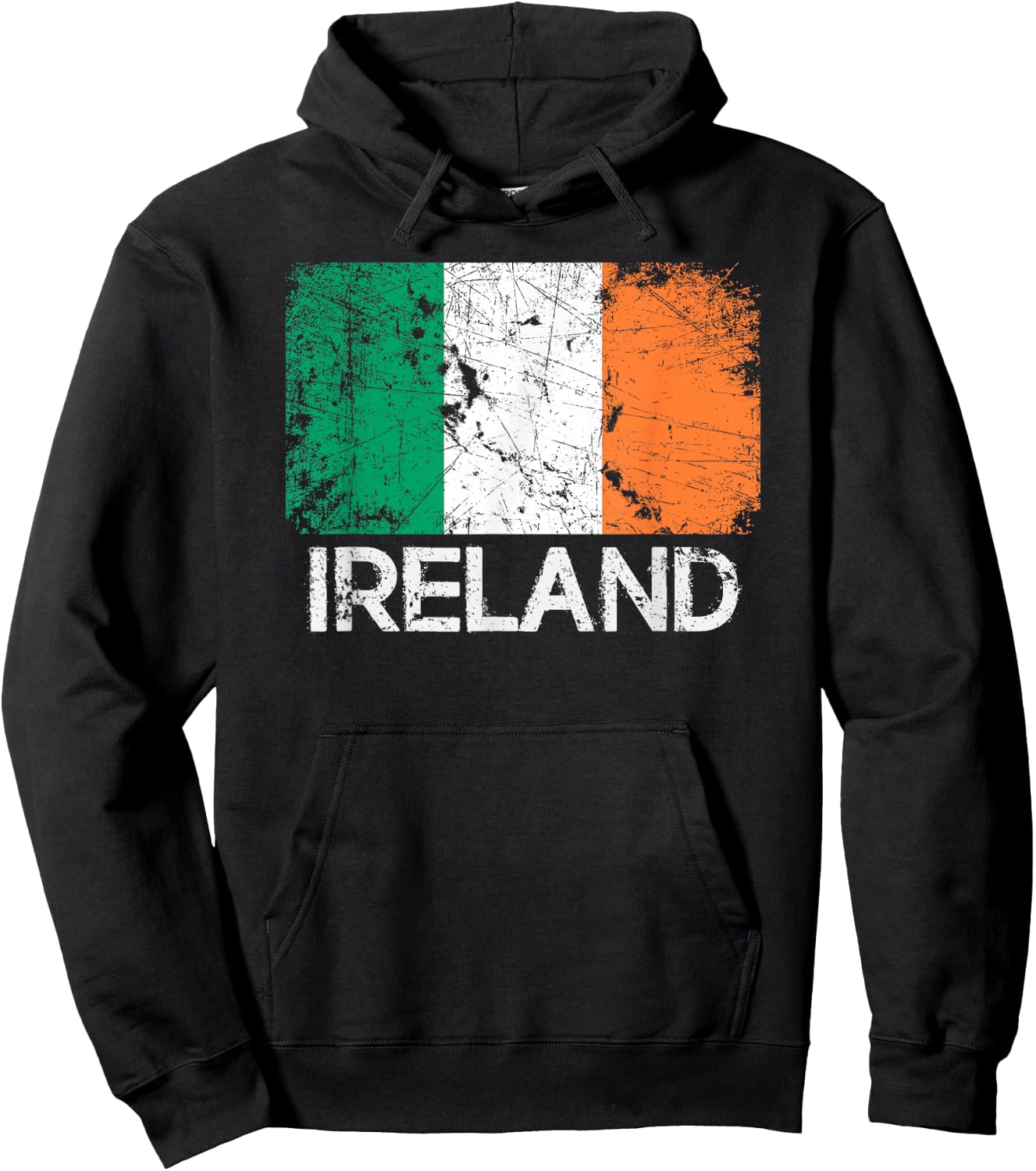 Irish Flag | Vintage Made In Ireland Gift Hoodie - Hoodie | Black