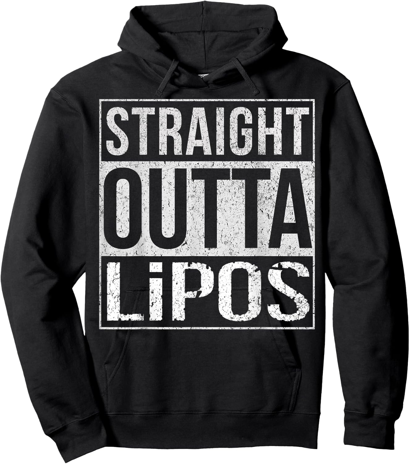Straight Outta LiPos Funny T Shirt FPV Drone Racing RC Pilot Hoodie - Hoodie | Black