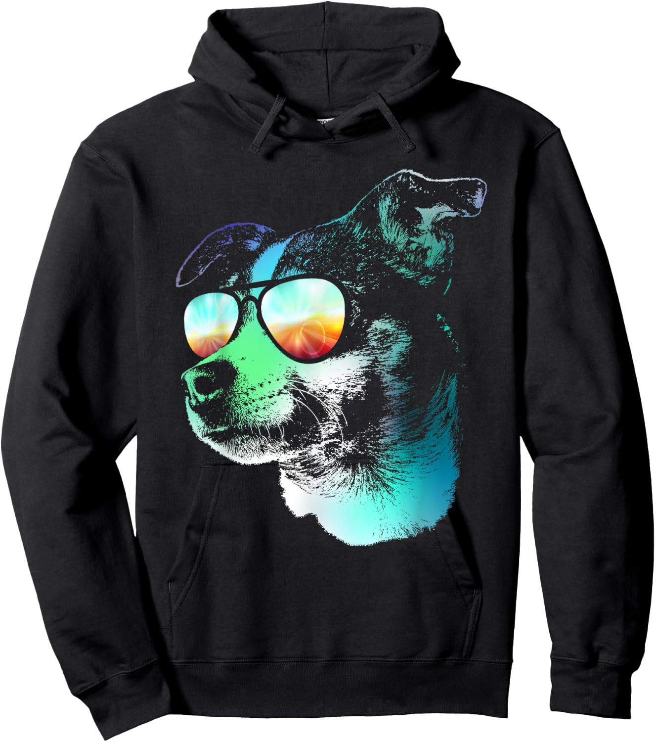 Disco Groovy Rat Terrier Dog Gift Hoodie - Hoodie | Black