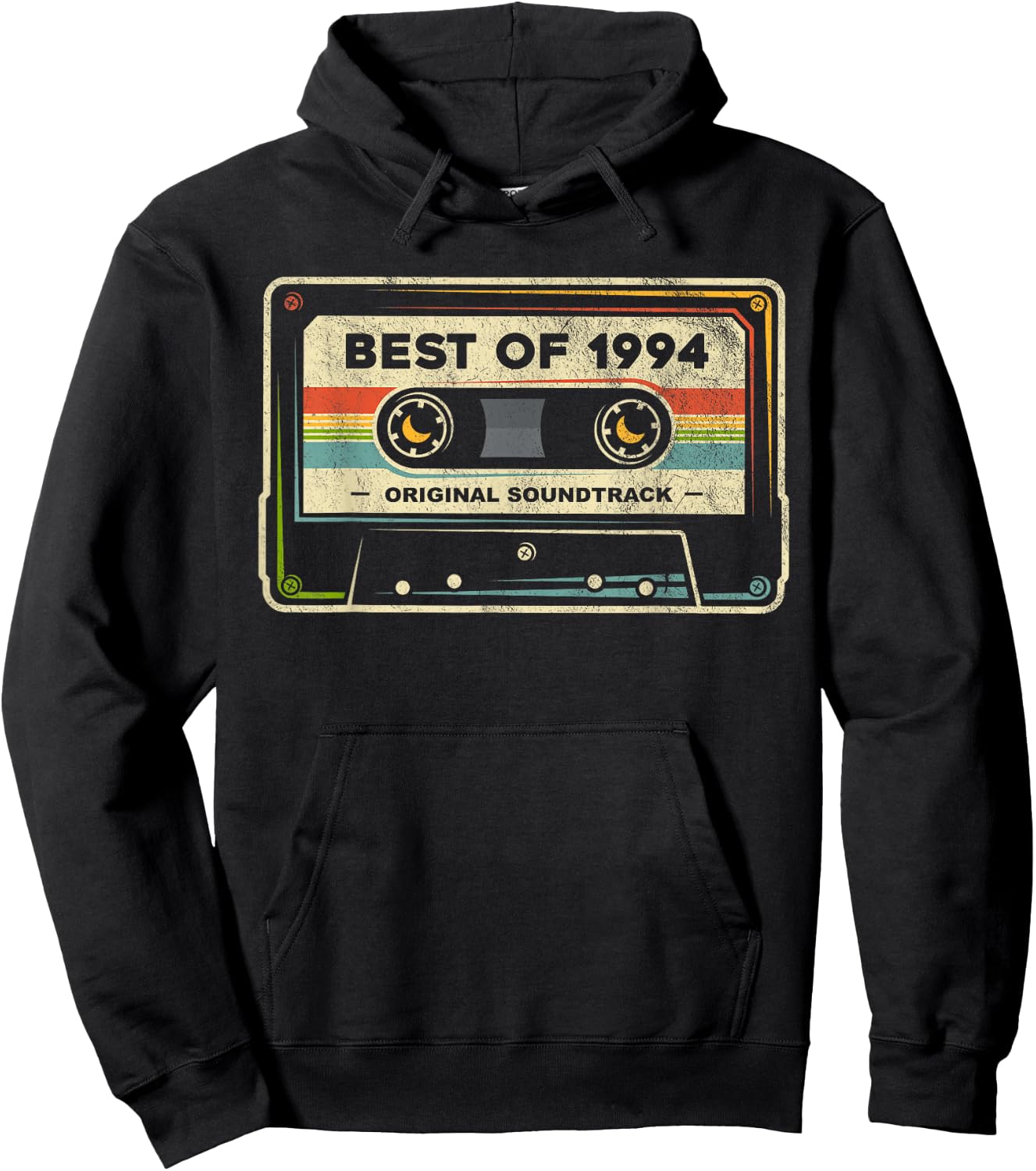 Retro Best of 1994 Mixtape Vintage 30th Birthday Cassette Hoodie - Hoodie | Black