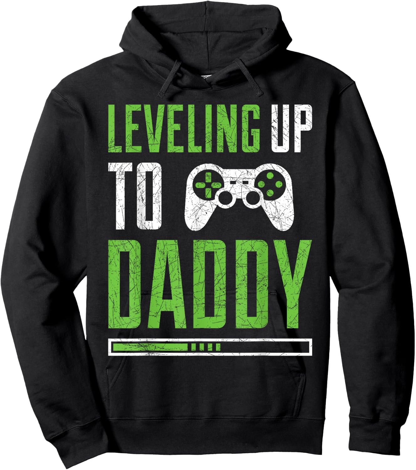 Leveling up to Daddy Promoted To Dad Shirt Hoodie - Hoodie | Black
