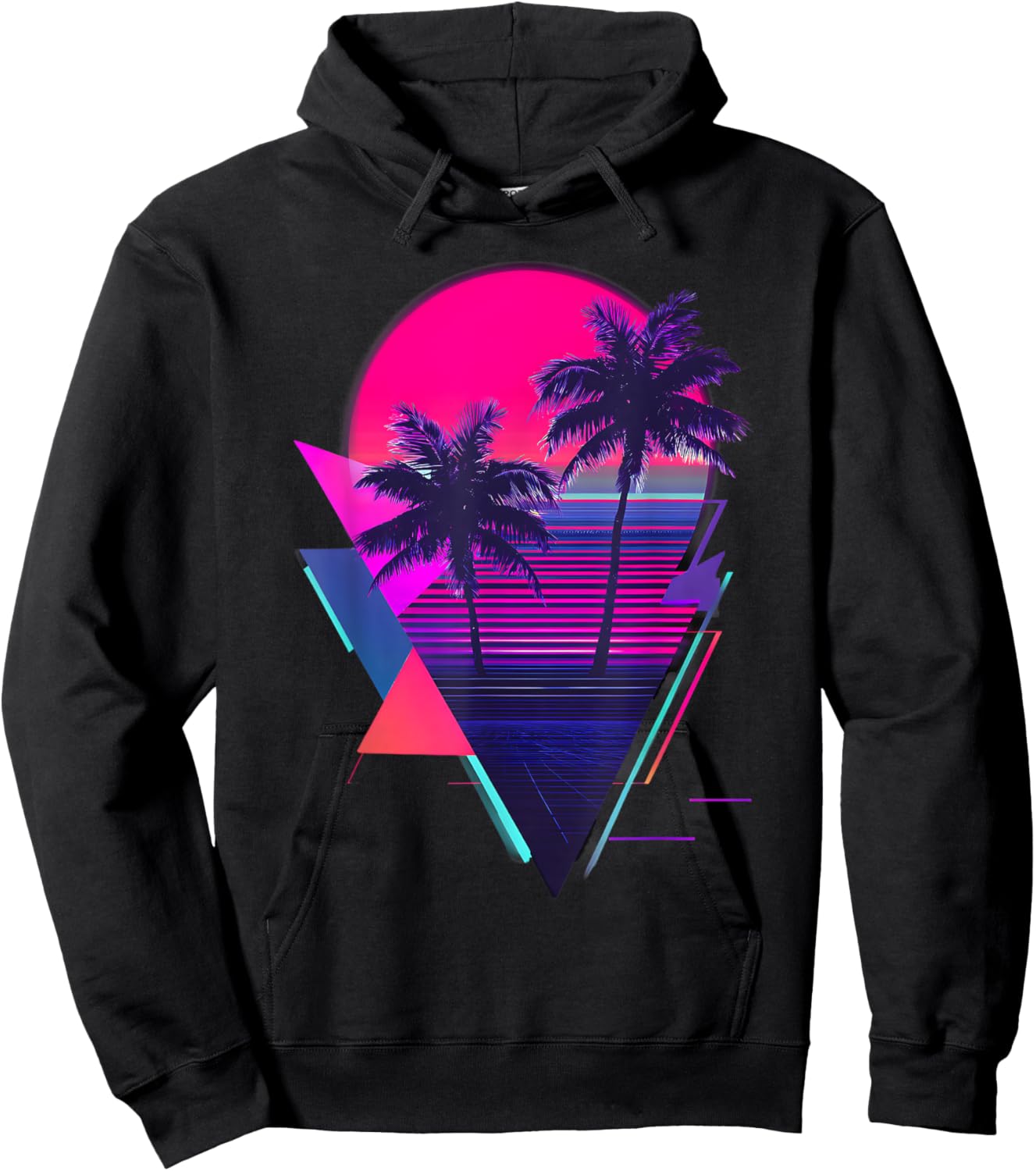 Vaporwave Retro 80s Hoodie - Hoodie | Black