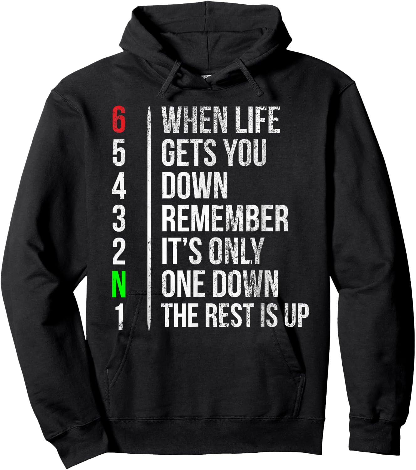 Motorbike Motorcycle Gears When Life Gets You Down Hoodie - Hoodie | Black