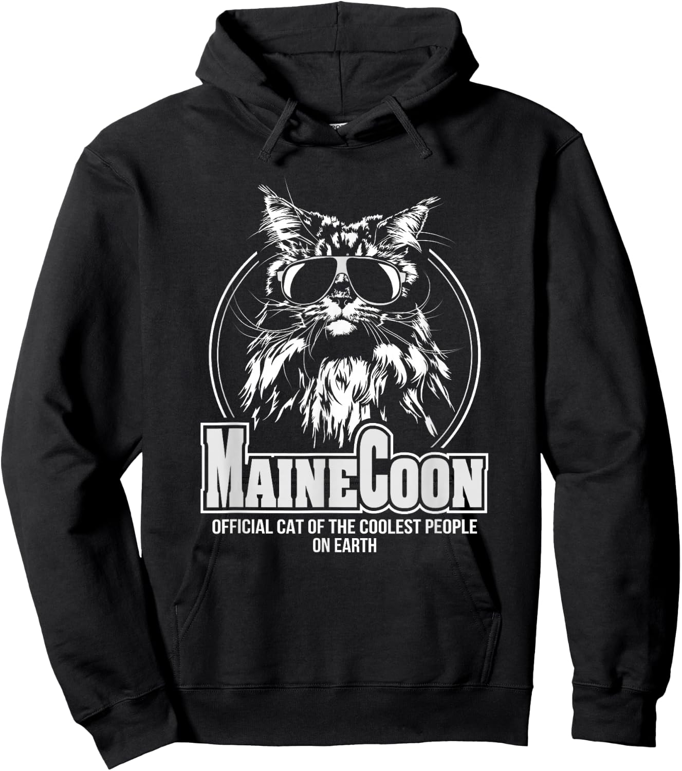 Funny Proud Maine Coon cool cat Shirt gift Hoodie - Hoodie | Black