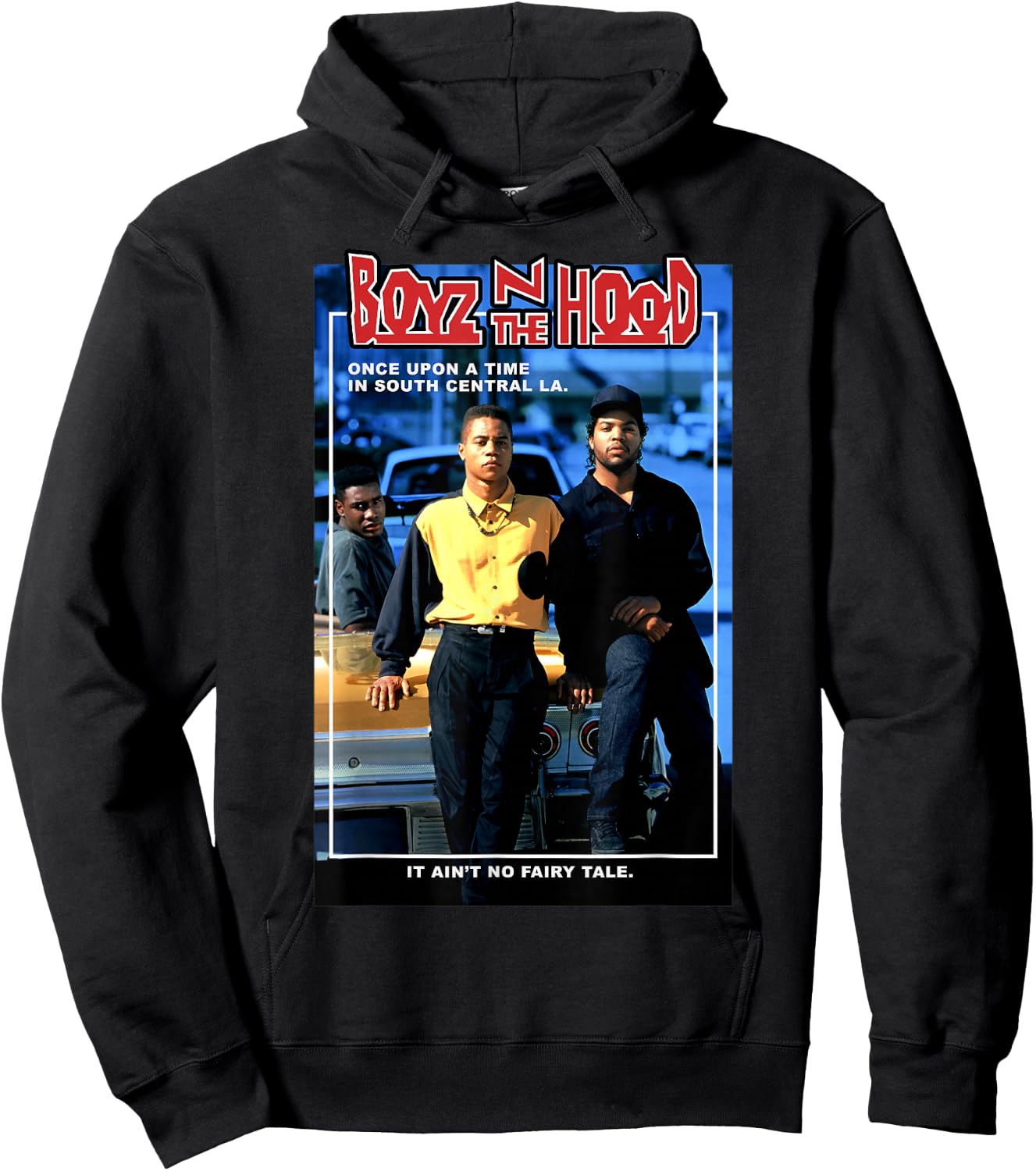 Boyz N The Hood Doughboy and Tre Once Upon A Time Portrait Short Sleeve Hoodie - Hoodie | Black