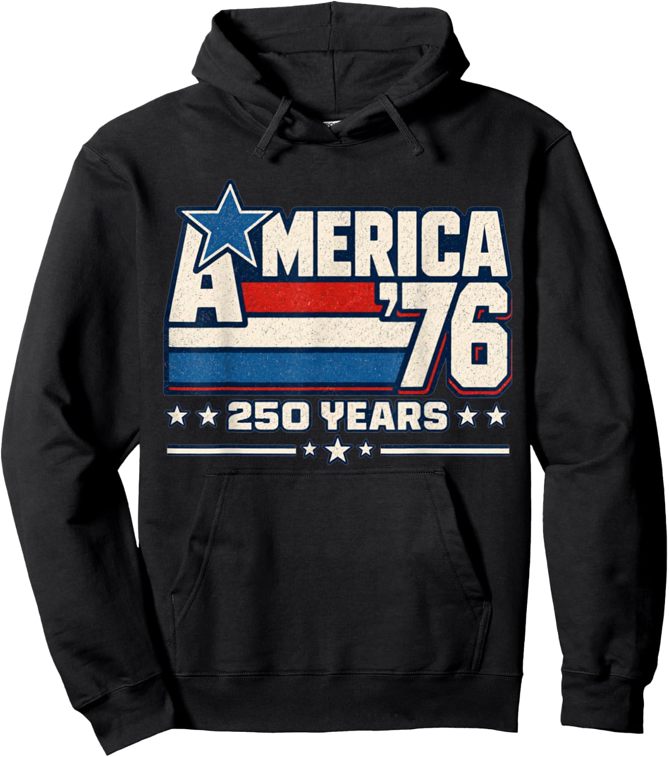 America Retro 250 Years 250th Anniversary USA 1776 2026 Hoodie - Hoodie | Black