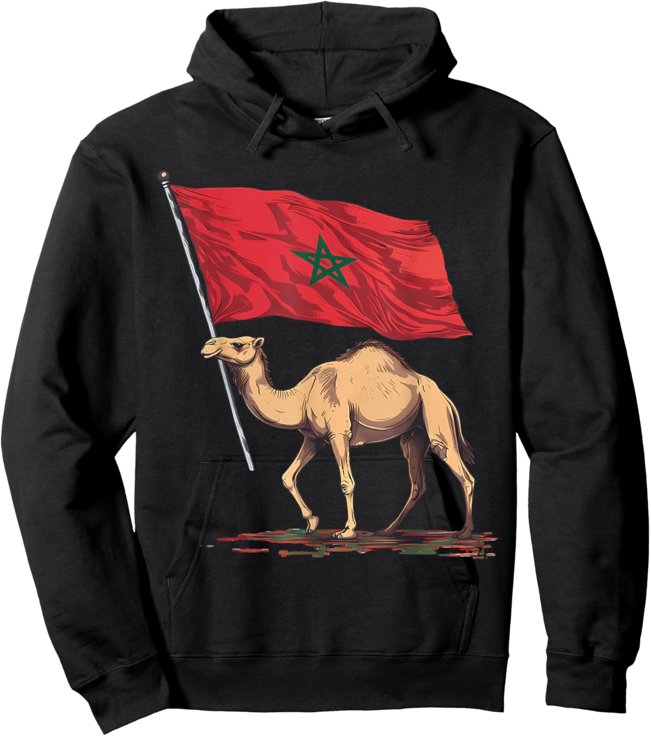 Morocco Flag Moroccan Pride Hoodie - Hoodie | Black