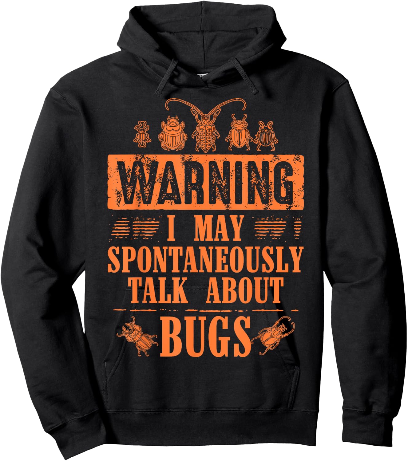 Cool Warning Talk About Bugs Funny Insect Collector Boy Gift Hoodie - Hoodie | Black