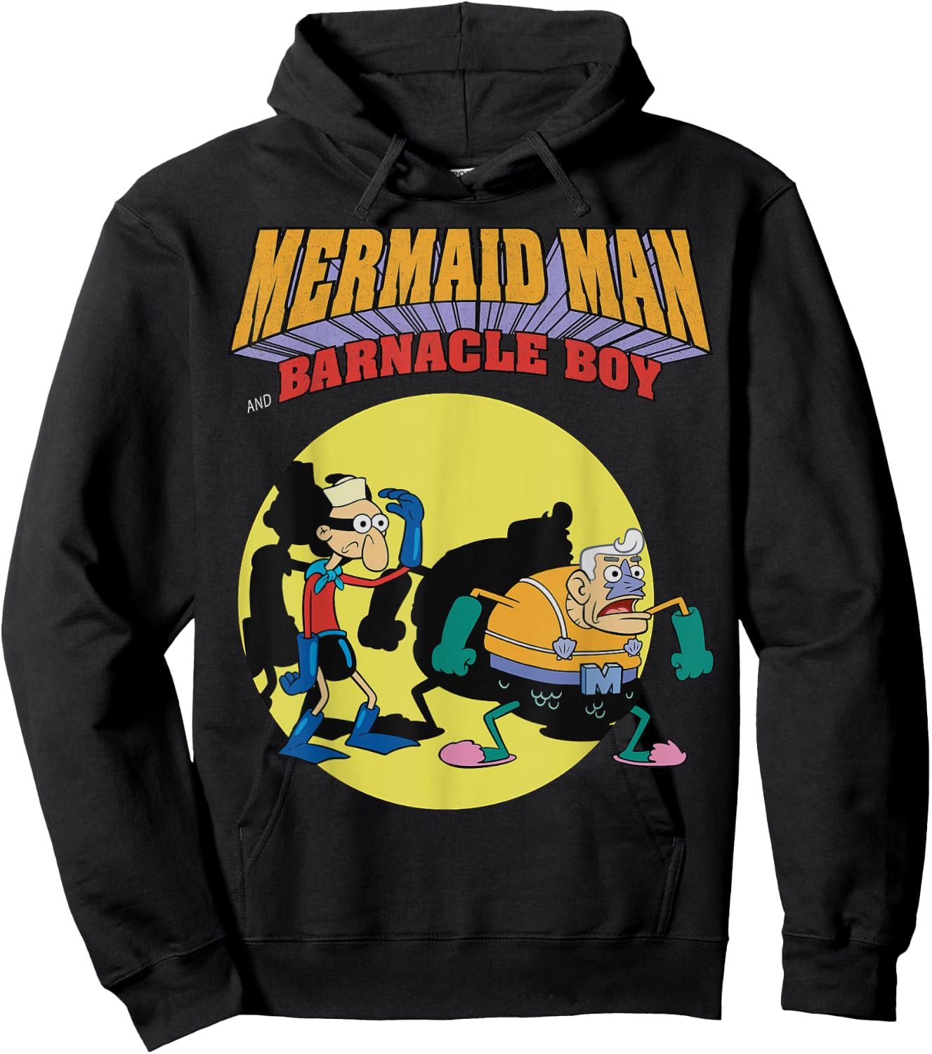 Nickelodeon Spongebob Mermaid Man Hoodie - Hoodie | Black