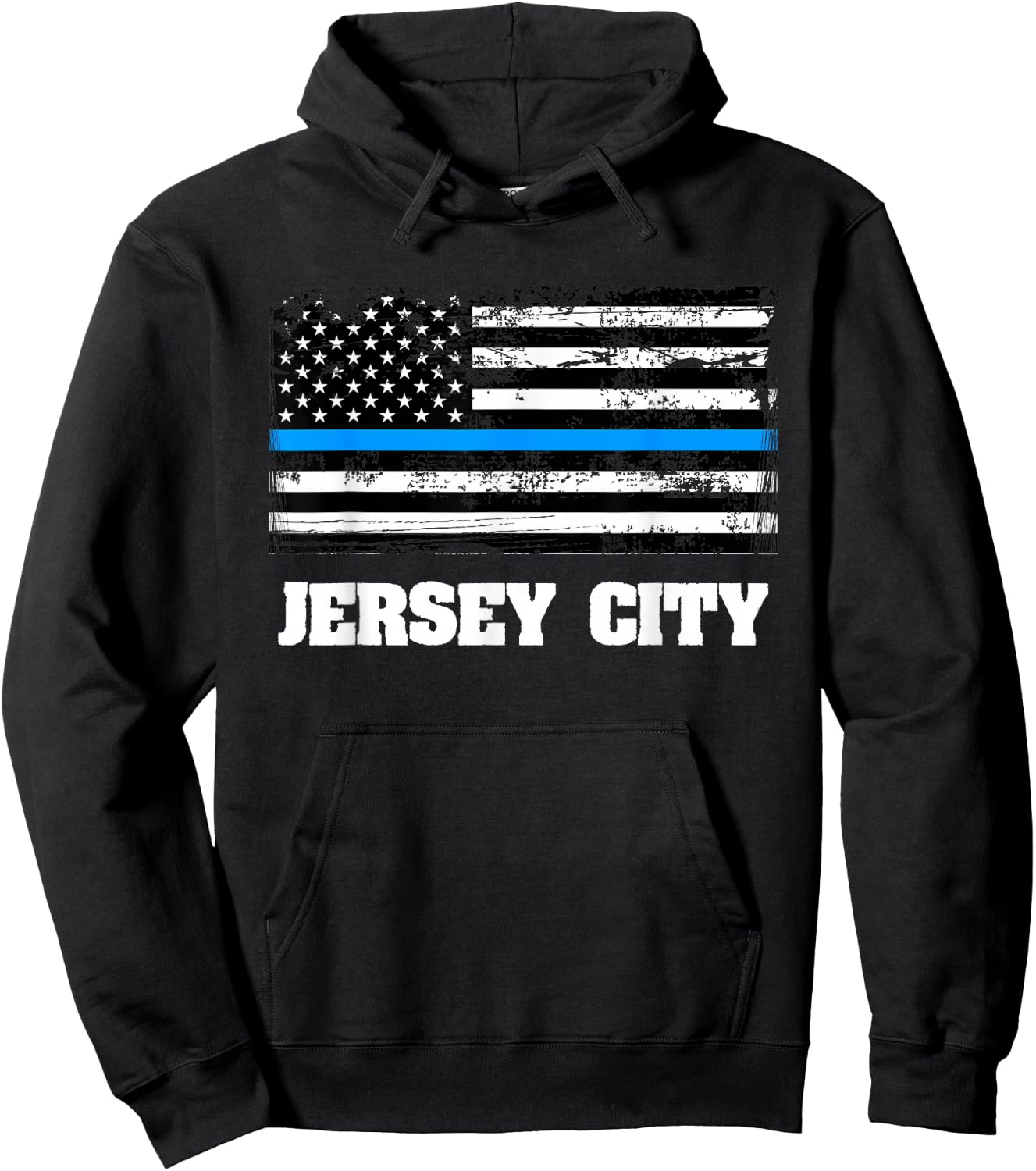 Police of Jersey Flag Hoodie - Hoodie | Black