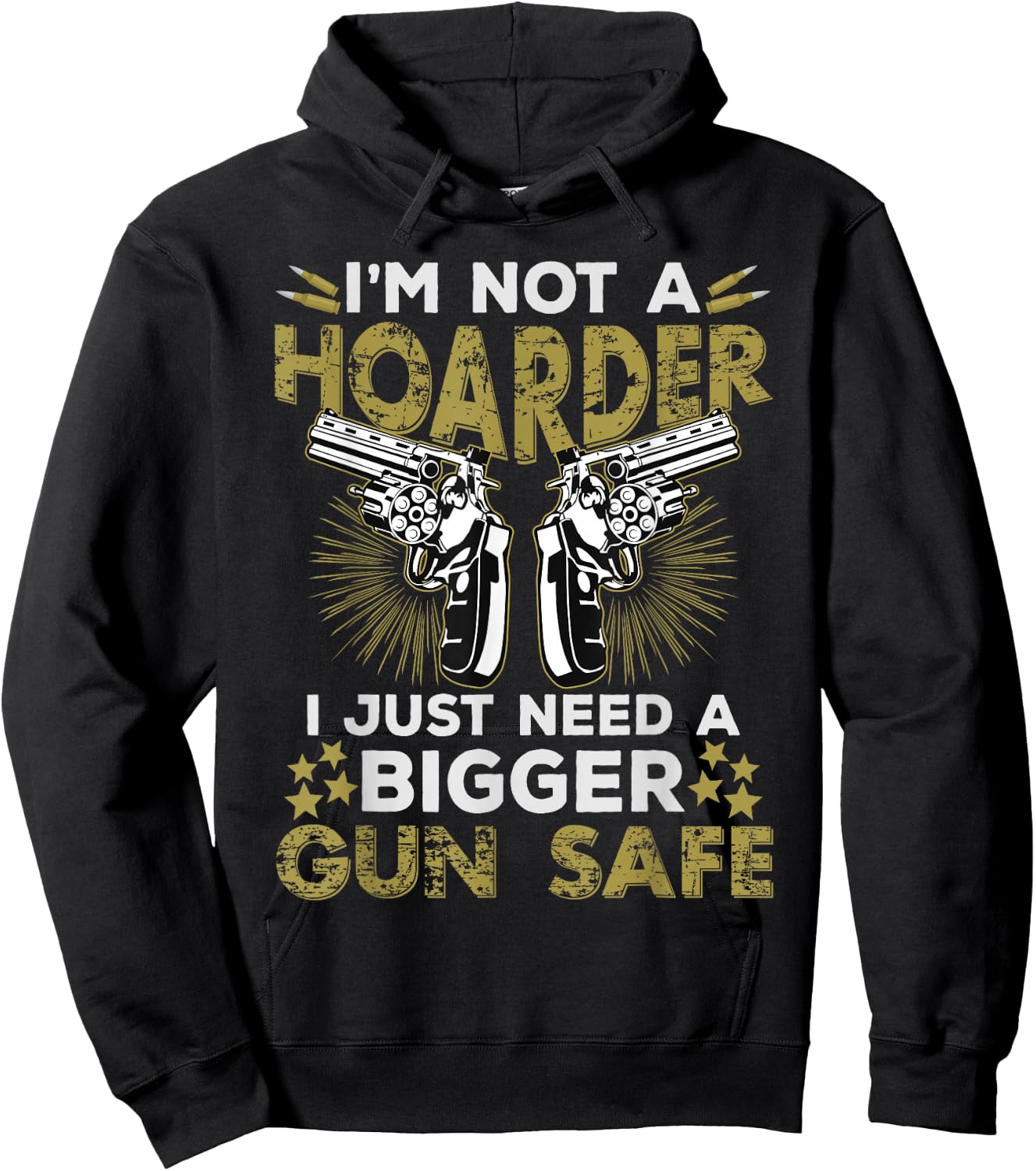 Gun Collector Enthusiast Lover - Not A Hoarder Hoodie - Hoodie | Black
