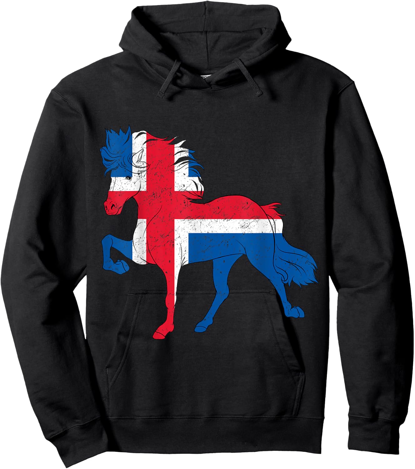Tolt Heartbeat dressage pony Rider Women Men Icelandic Horse Hoodie - Hoodie | Black