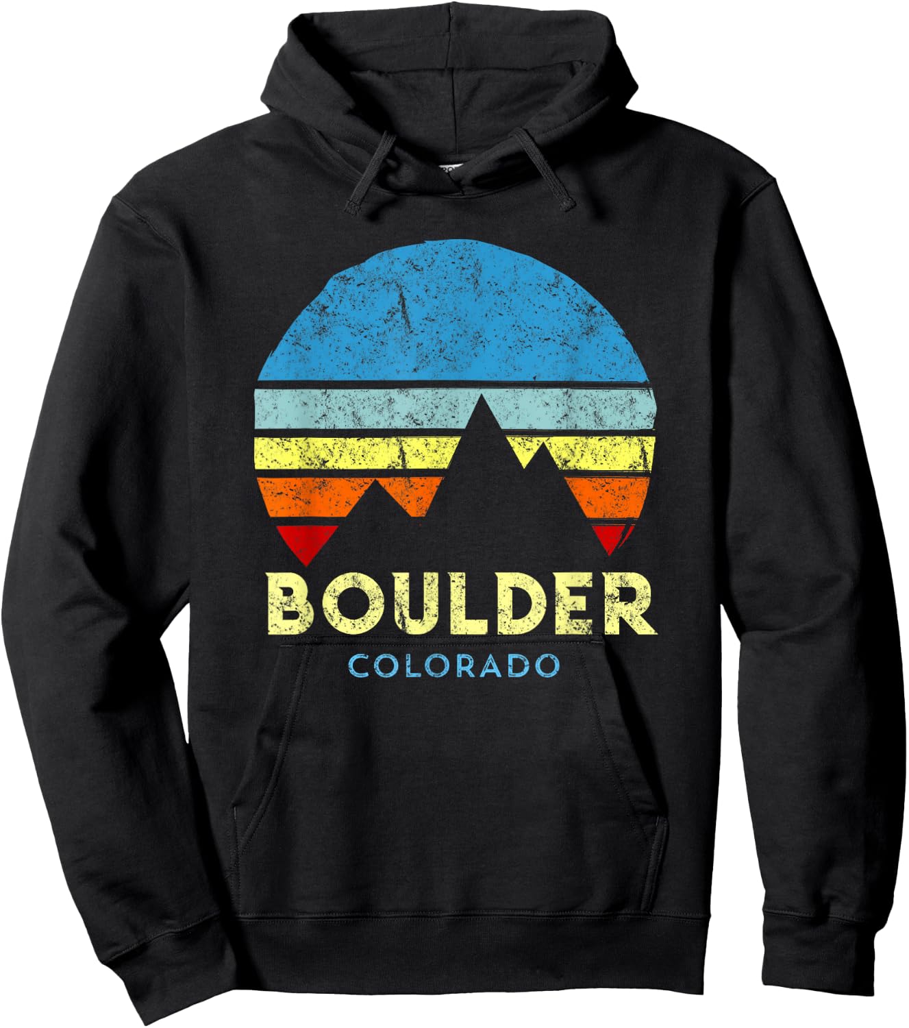 Boulder Colorado Hoodie - Hoodie | Black