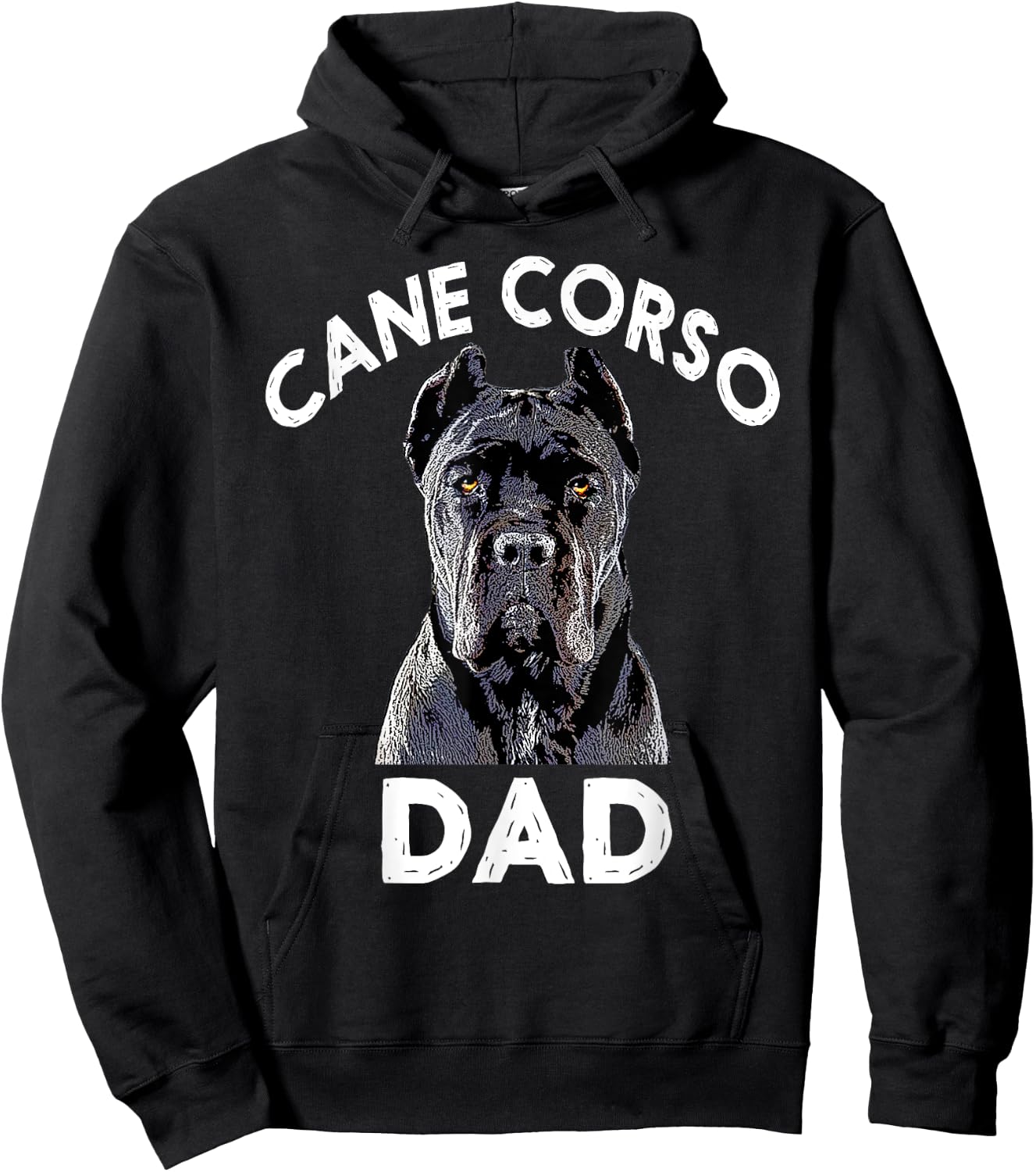 Cane Corso Dad Italian Mastiff Gift Hoodie - Hoodie | Black