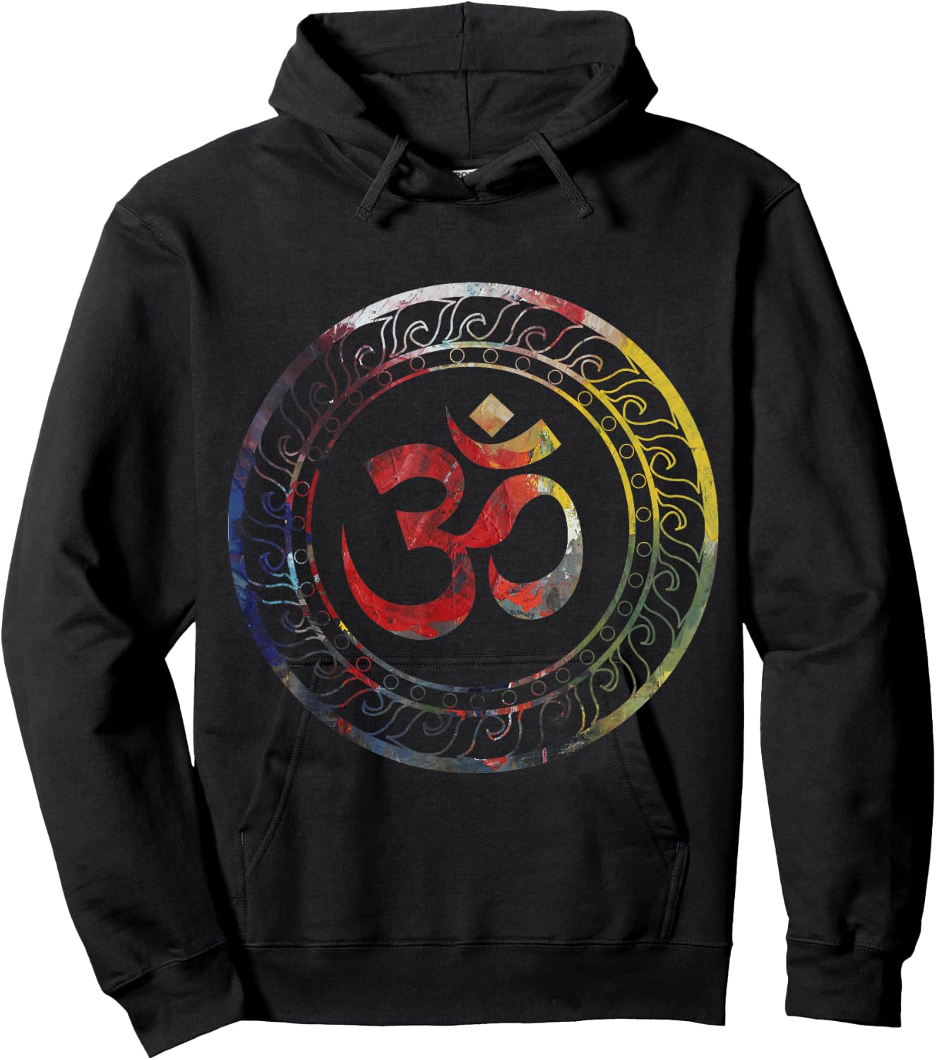 Om Ohm Aum Symbol Spiritual Yoga Gift Hoodie - Hoodie | Black