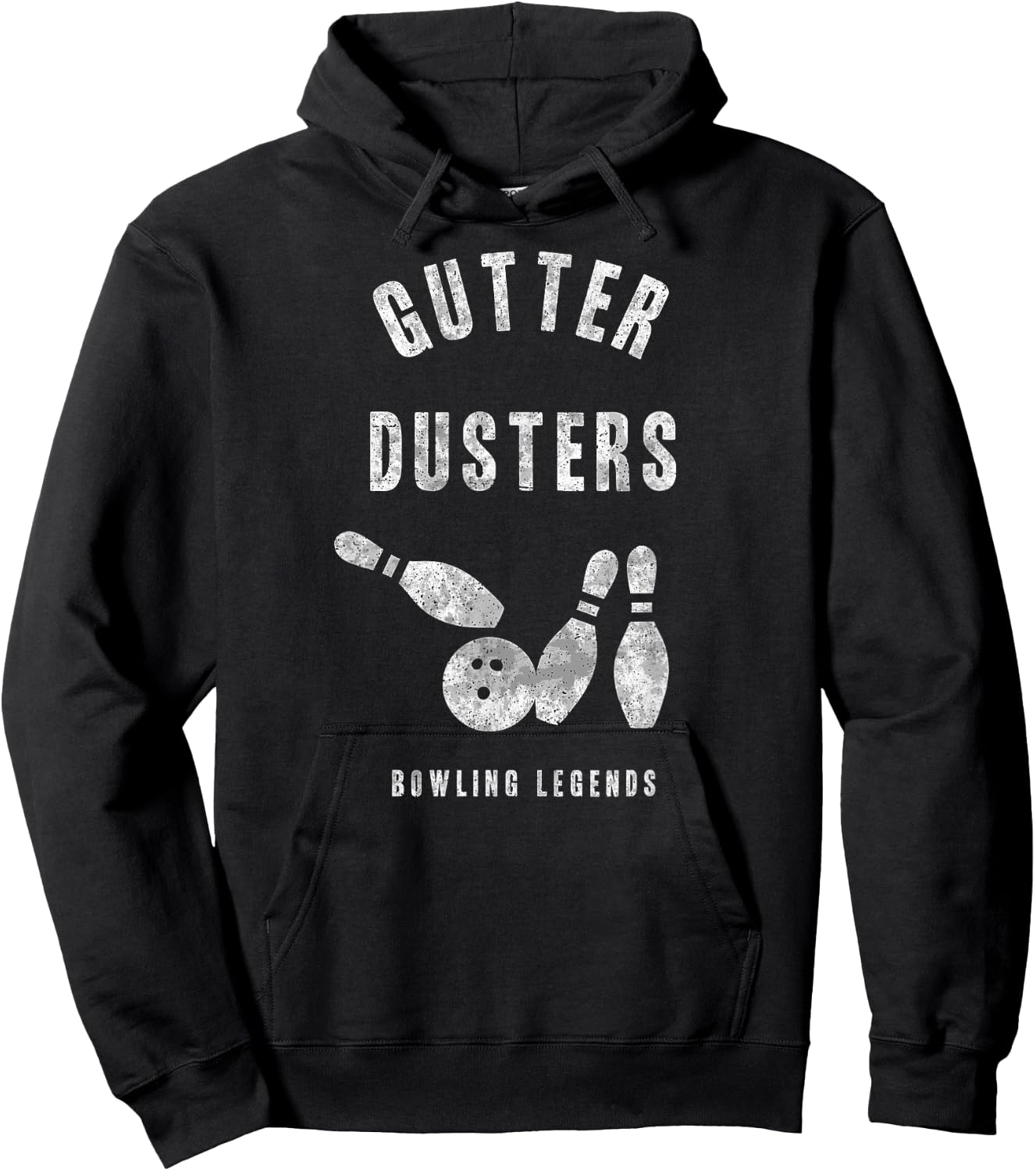 Bowling Team Shirt Gutter Dusters Matching League Gift Hoodie - Hoodie | Black