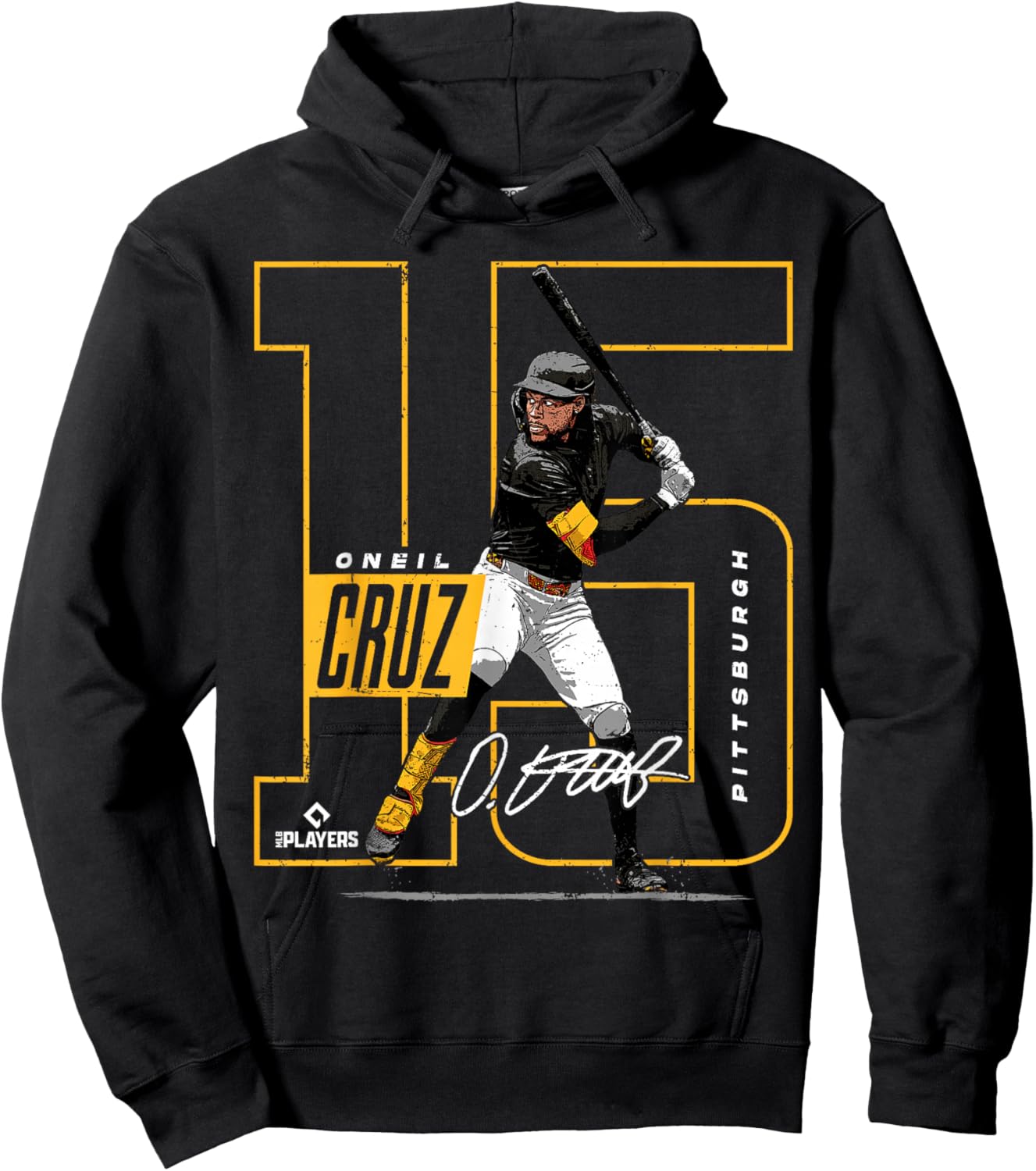 Oneil Cruz | Pittsburgh MLB Baseball Players | MLBOCR202M Hoodie - Hoodie | Black