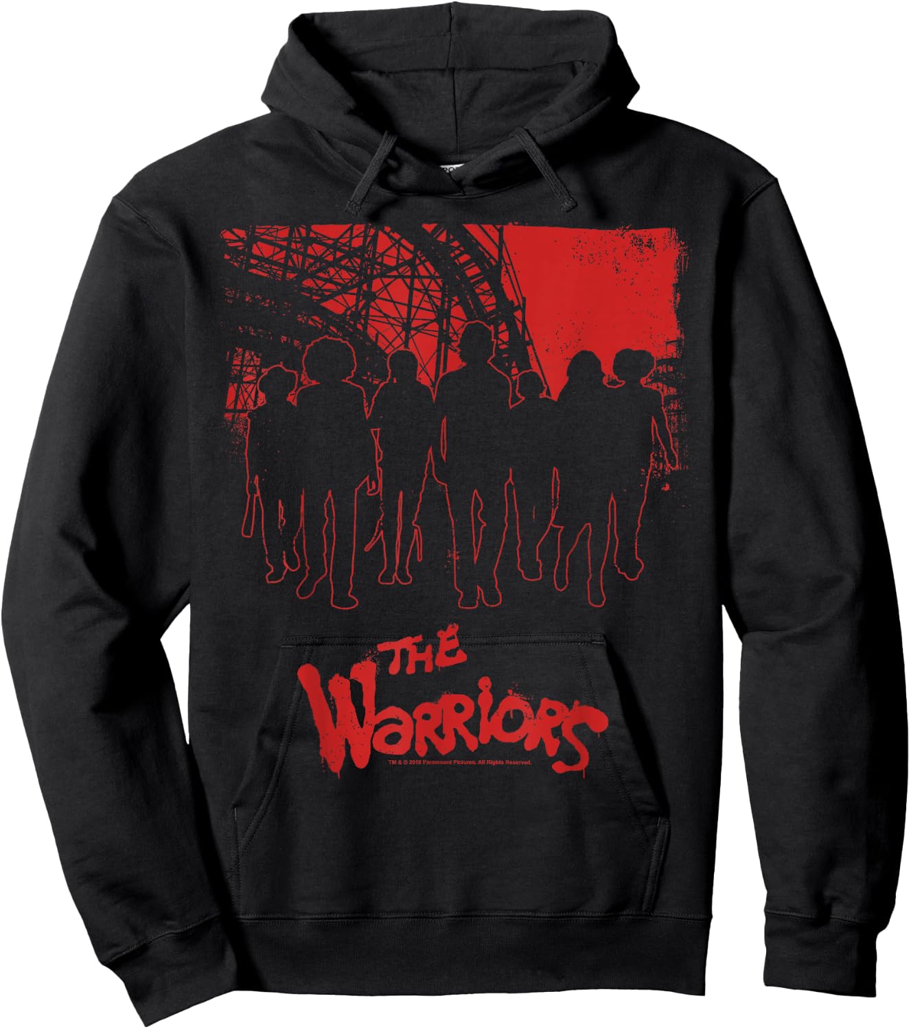 The Warriors Coney Island Group Silhouette Hoodie - Hoodie | Black