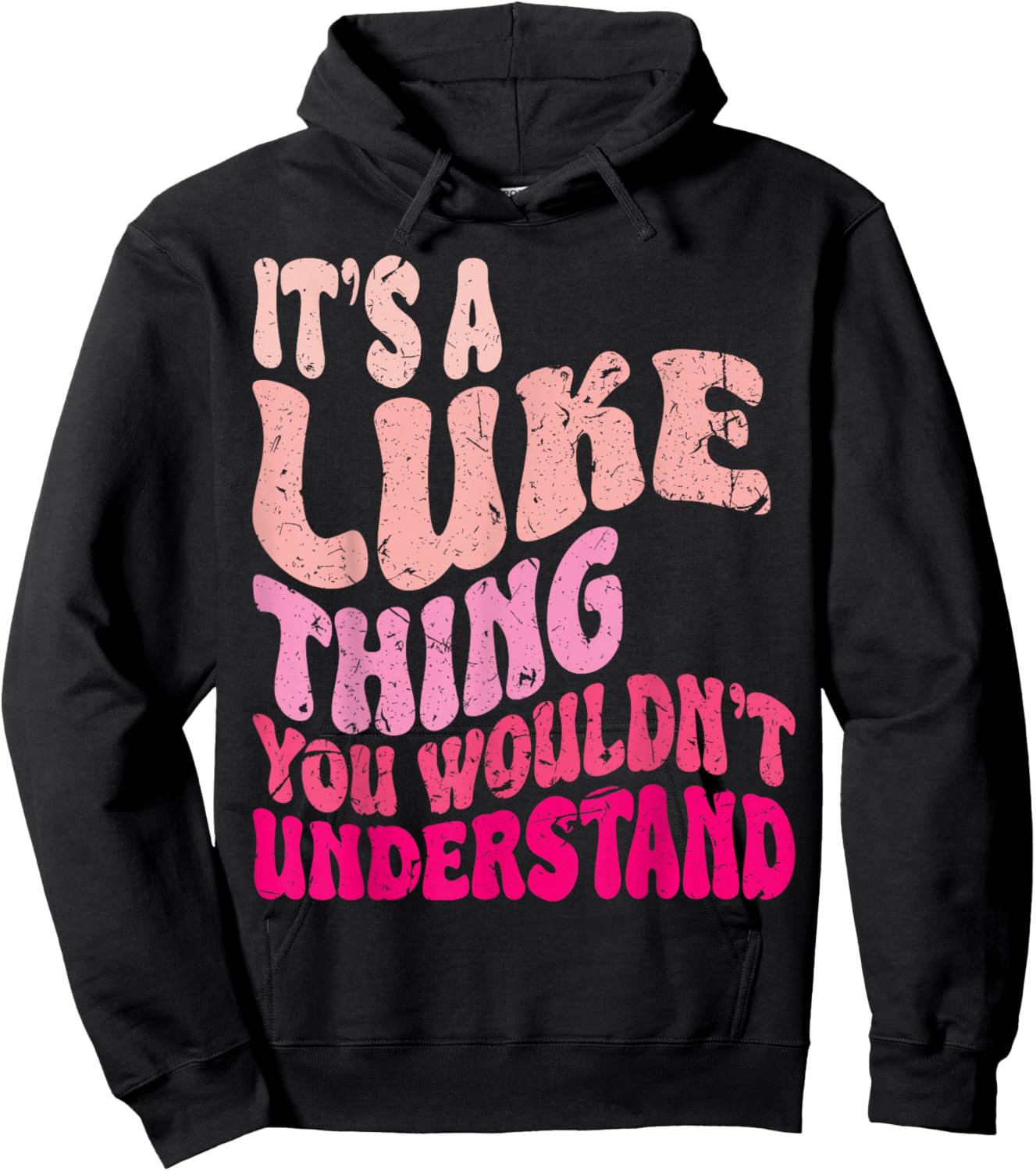 It's A Luke Thing You Wouldn't Understand Girls Kids Hoodie - Hoodie | Black