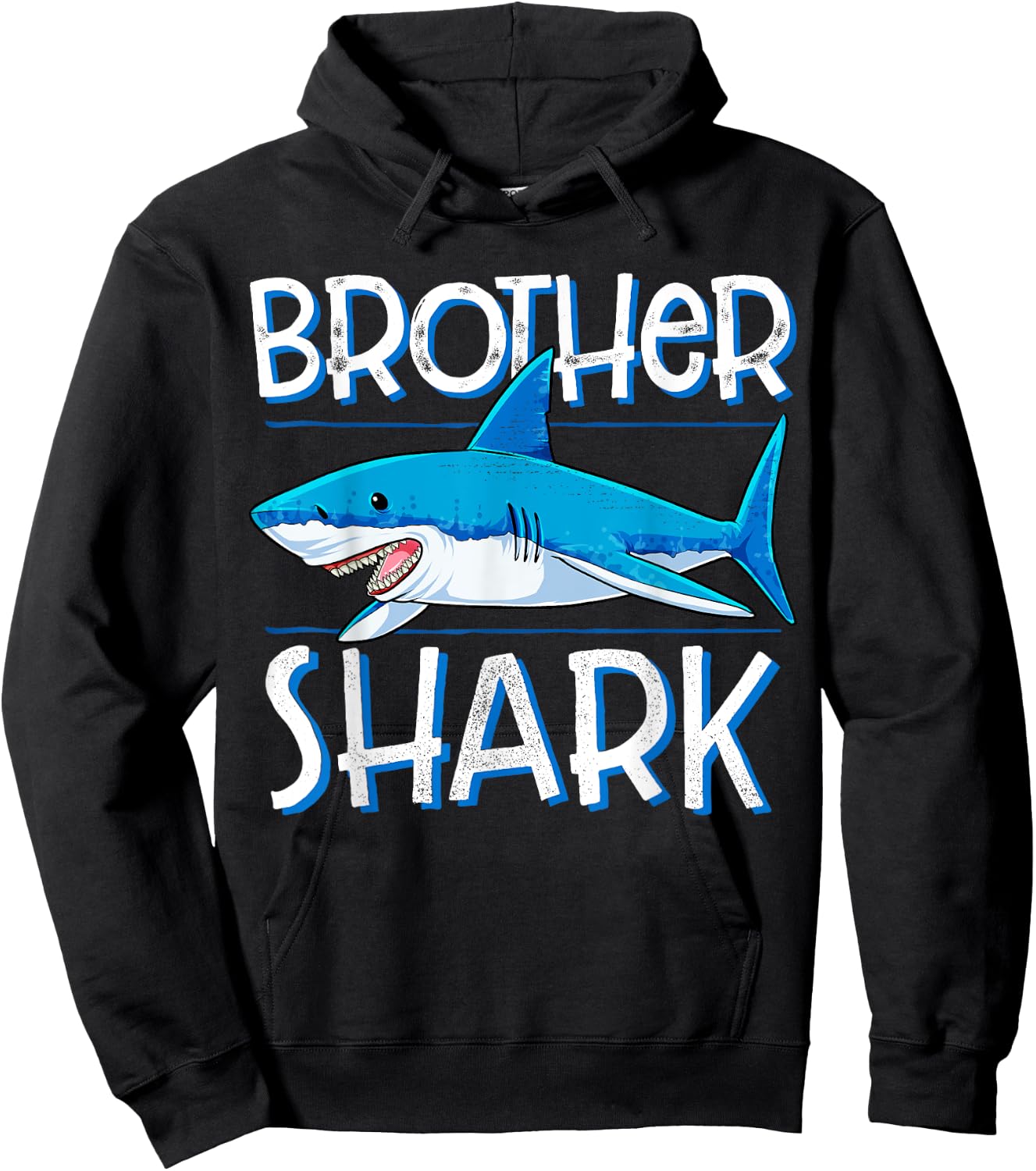 Brother Shark T Shirt Family Matching Men Boys Jawsome Gifts Hoodie - Hoodie | Black