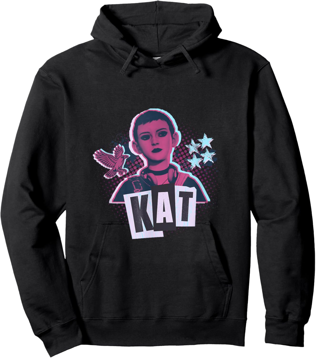 Kat Mikaelsen Short Hair 90s Grunge Lost Records Bloom Rage Hoodie - Hoodie | Black