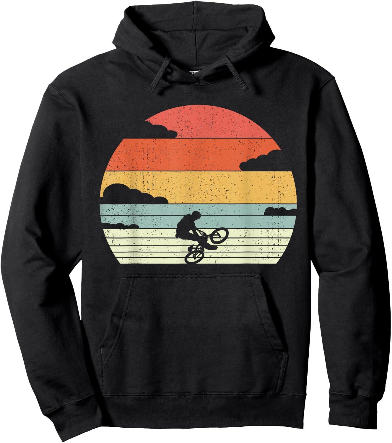 Retro BMX Riding - Vintage Oldschool BMX Hoodie - Hoodie | Black