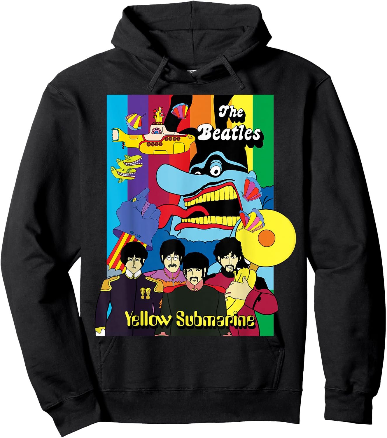 The Beatles - Collage Poster Hoodie - Hoodie | Black