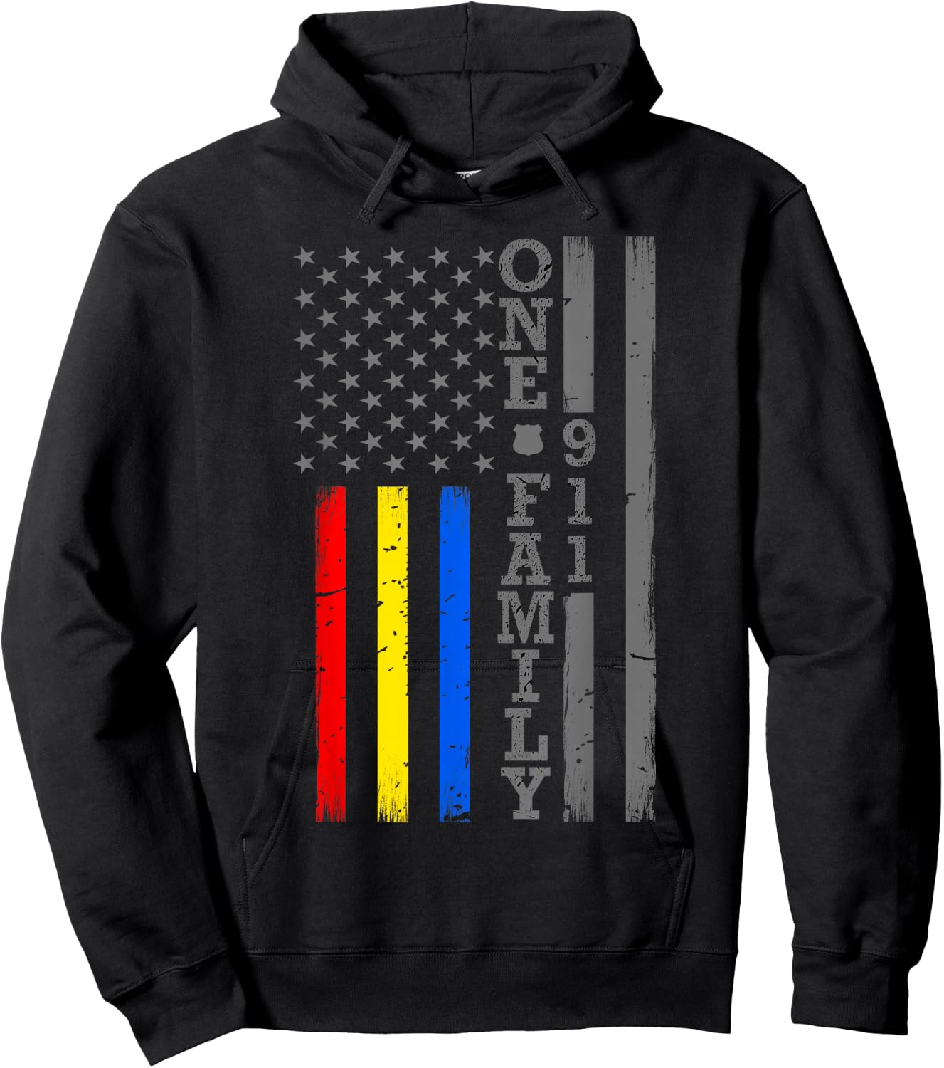Fire Police Dispatcher 911 Emergency Services Hoodie - Hoodie | Black