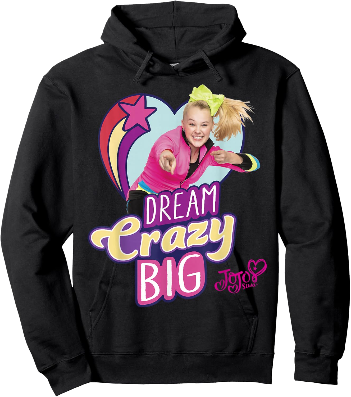 Nickelodeon JoJo Siwa Dream Crazy Big Hoodie - Hoodie | Black