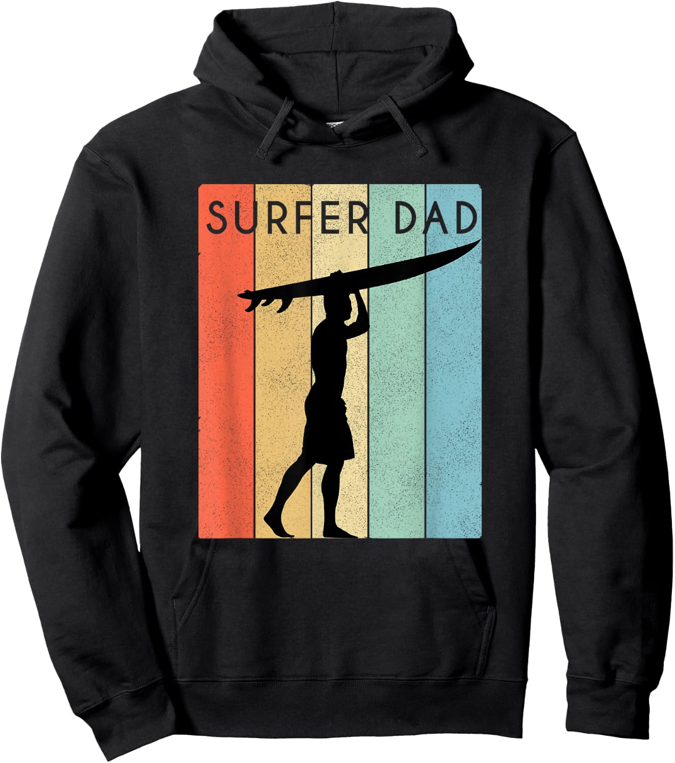 Surfer Dad Surf Shirt/ Surf Dad Fathers Day Hoodie - Hoodie | Black
