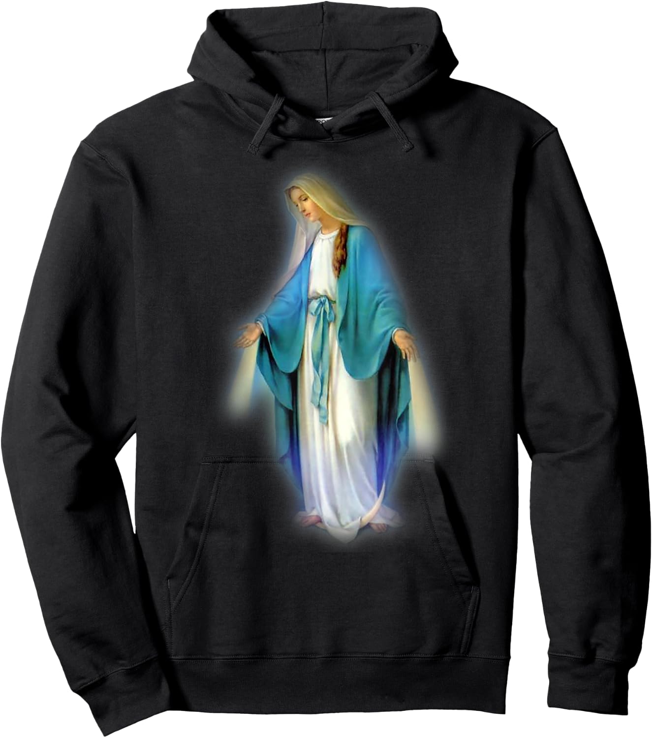 Mary, Blessed Mother Catholic Hoodie - Hoodie | Black