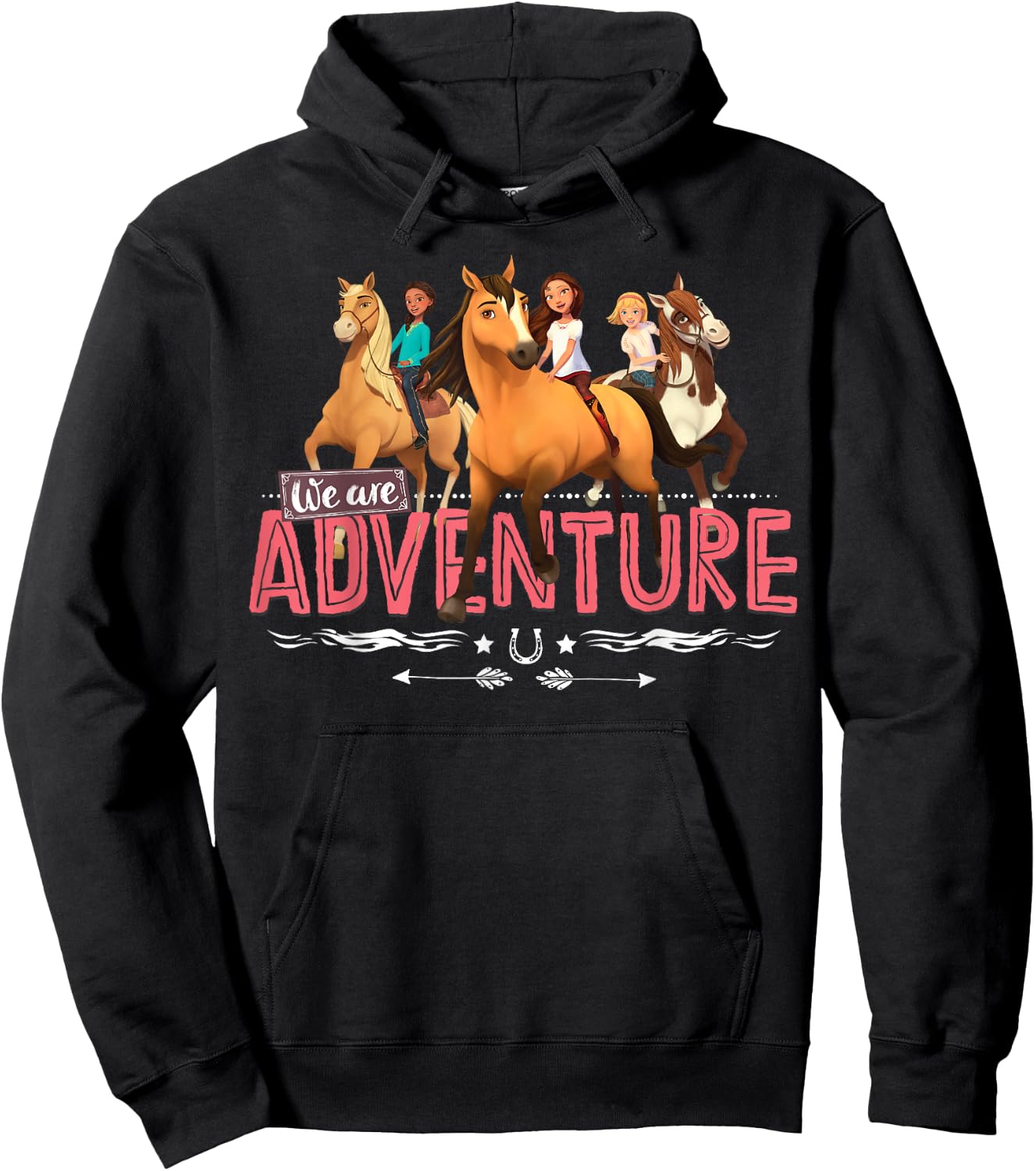 DreamWorks Spirit Riding Free Adventure Hoodie - Hoodie | Black