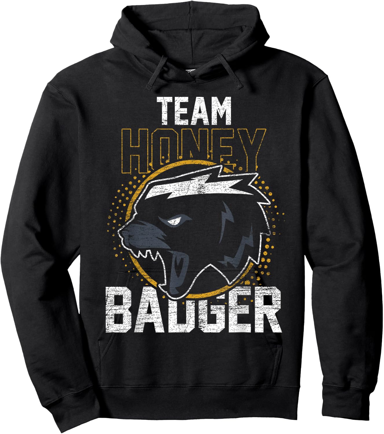 Vintage Team Honey Badger Hoodie - Hoodie | Black