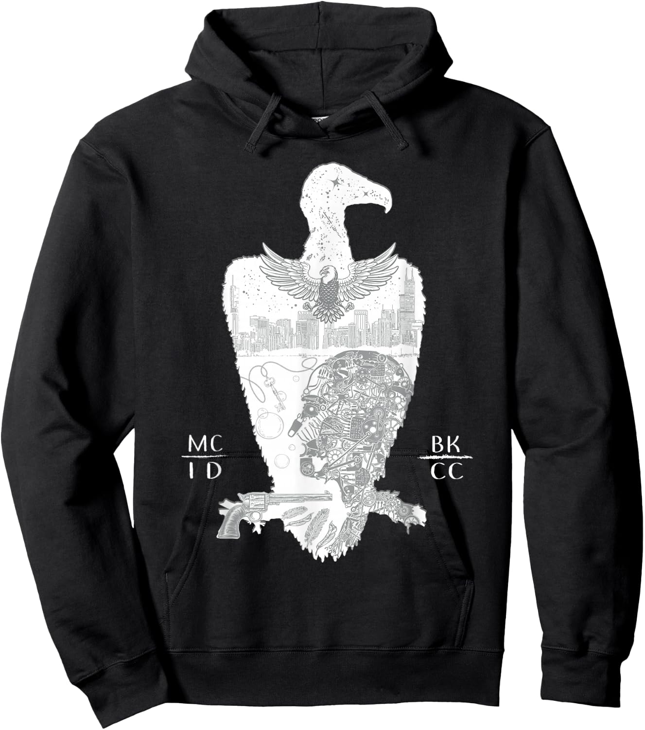 Grunge Skirt Hoodie - Hoodie | Black
