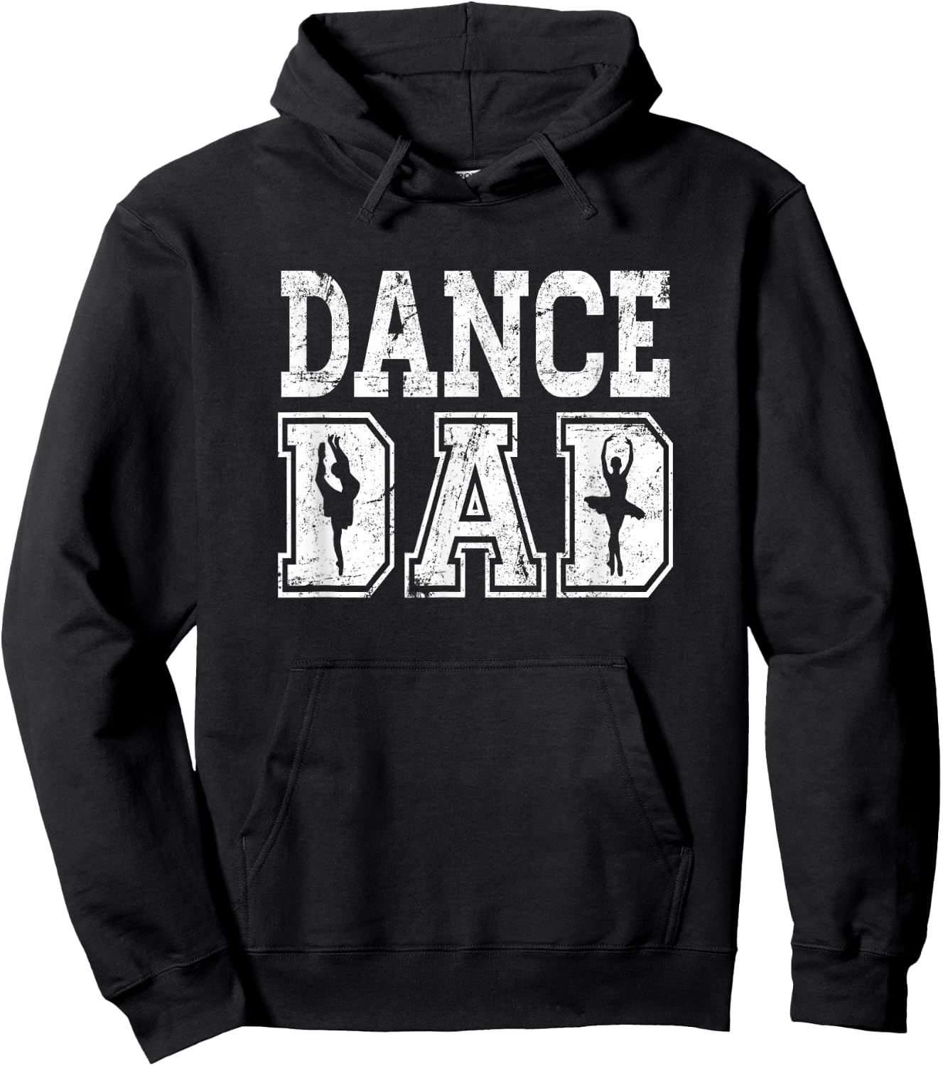Distressed Dance Dad Ballet Great Gift Hoodie - Hoodie | Black