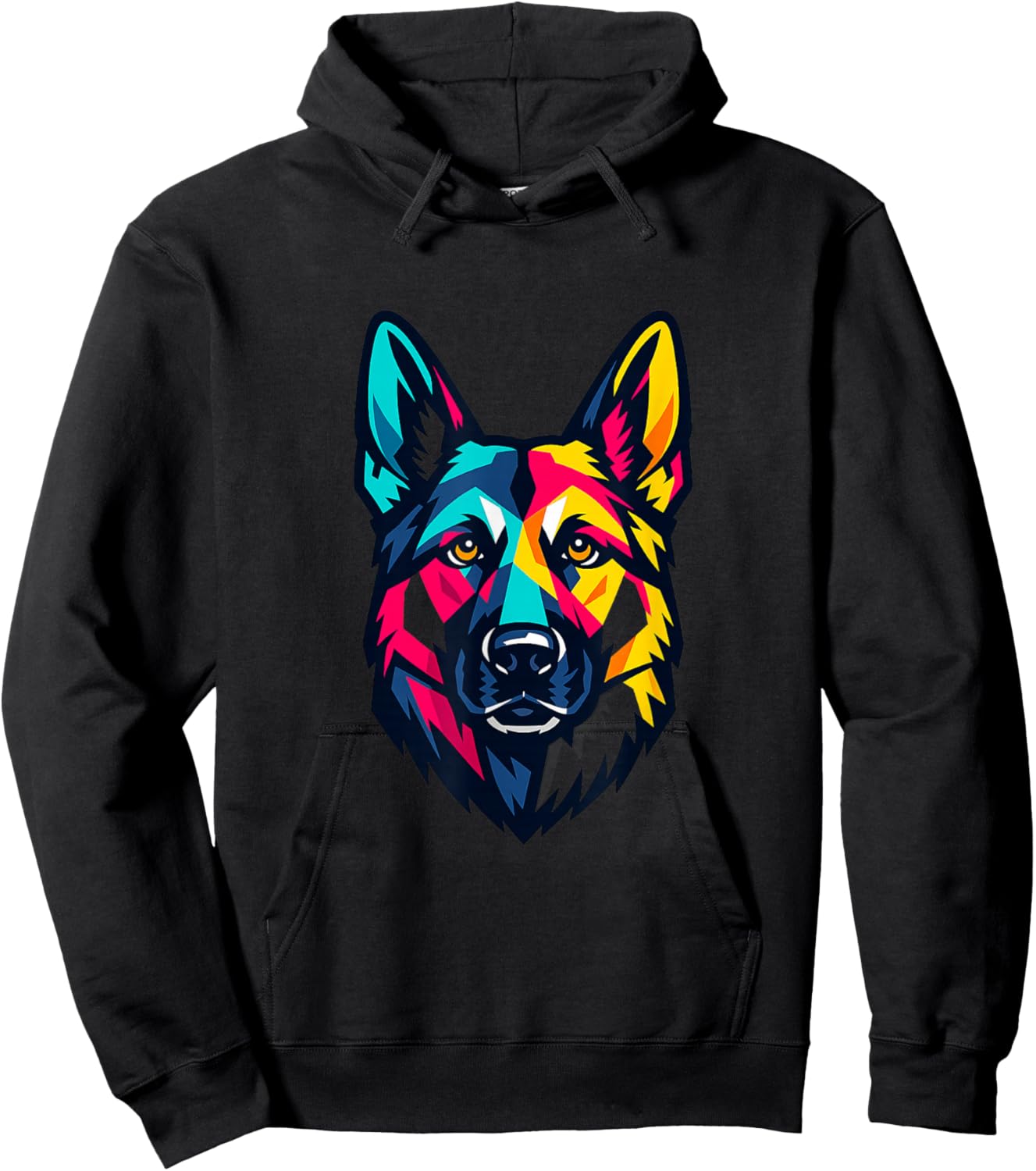German Shepherd Pop Art Hoodie - Hoodie | Black
