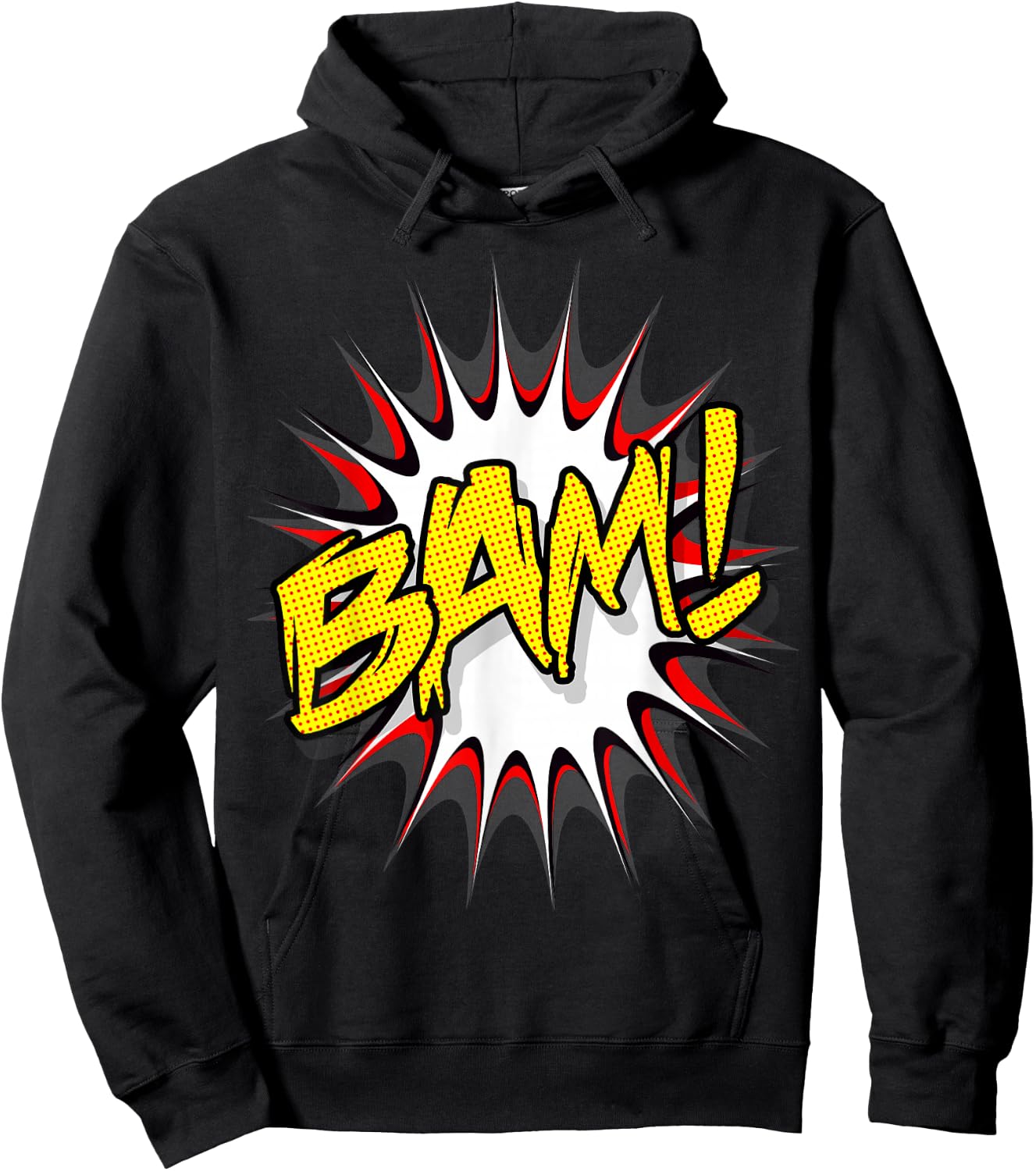 Super Hero Classic Bam! Action Bubble Hoodie - Hoodie | Black