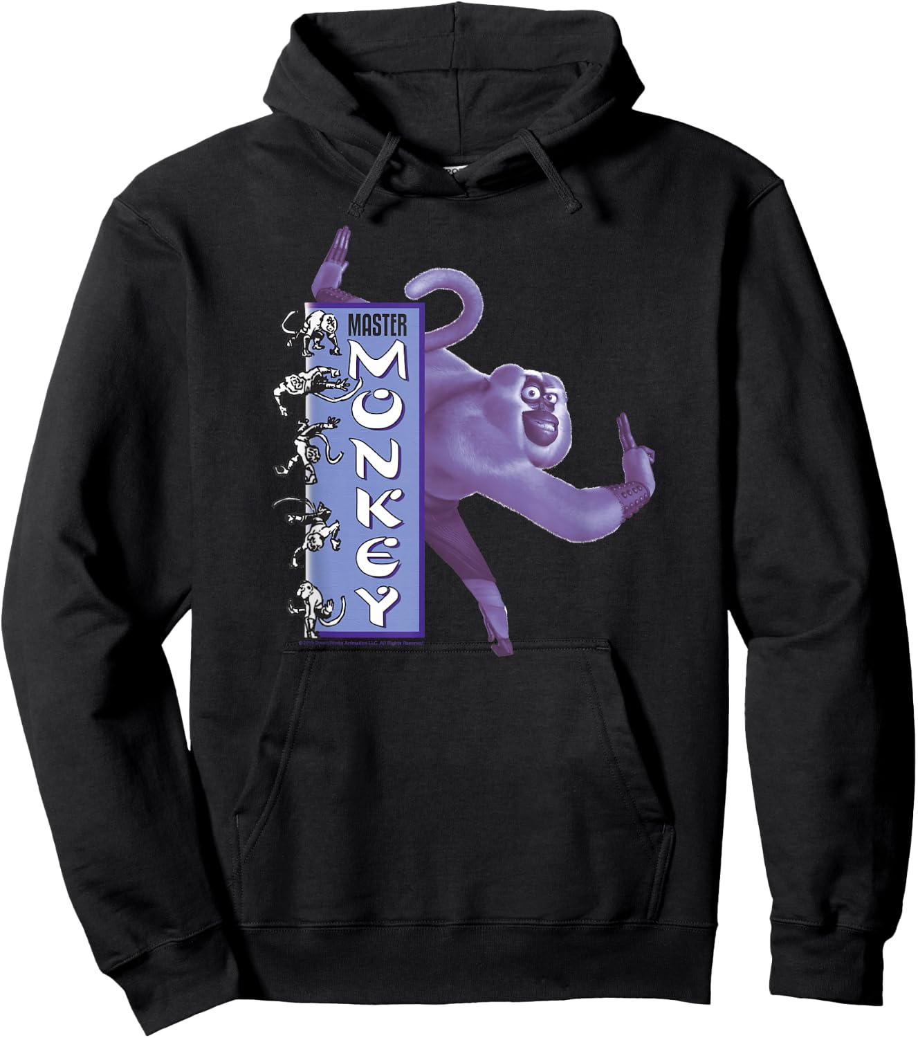 Kung Fu Panda Master Monkey Action Pose Banner Hoodie - Hoodie | Black