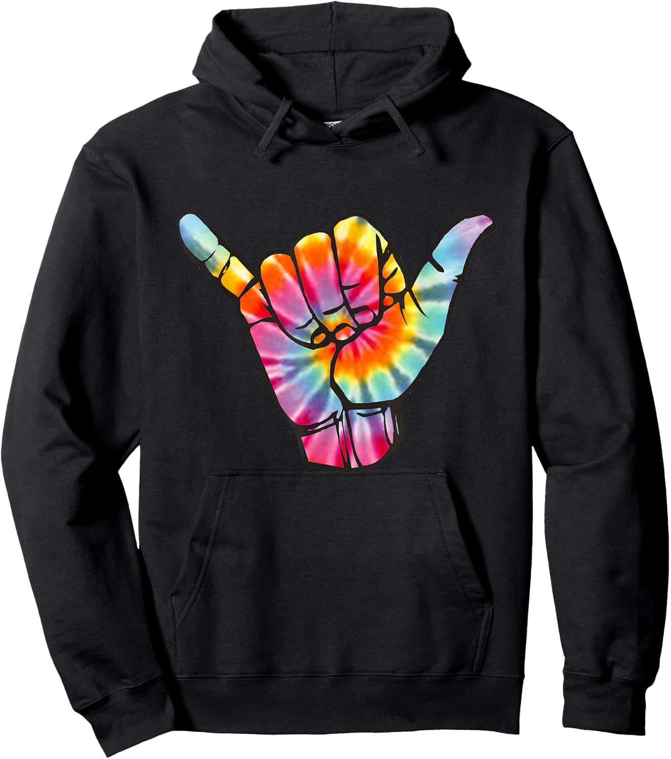 Shaka T Shirt Ocean Surfing Wave Surfer Hawaii Hand Hoodie - Hoodie | Black