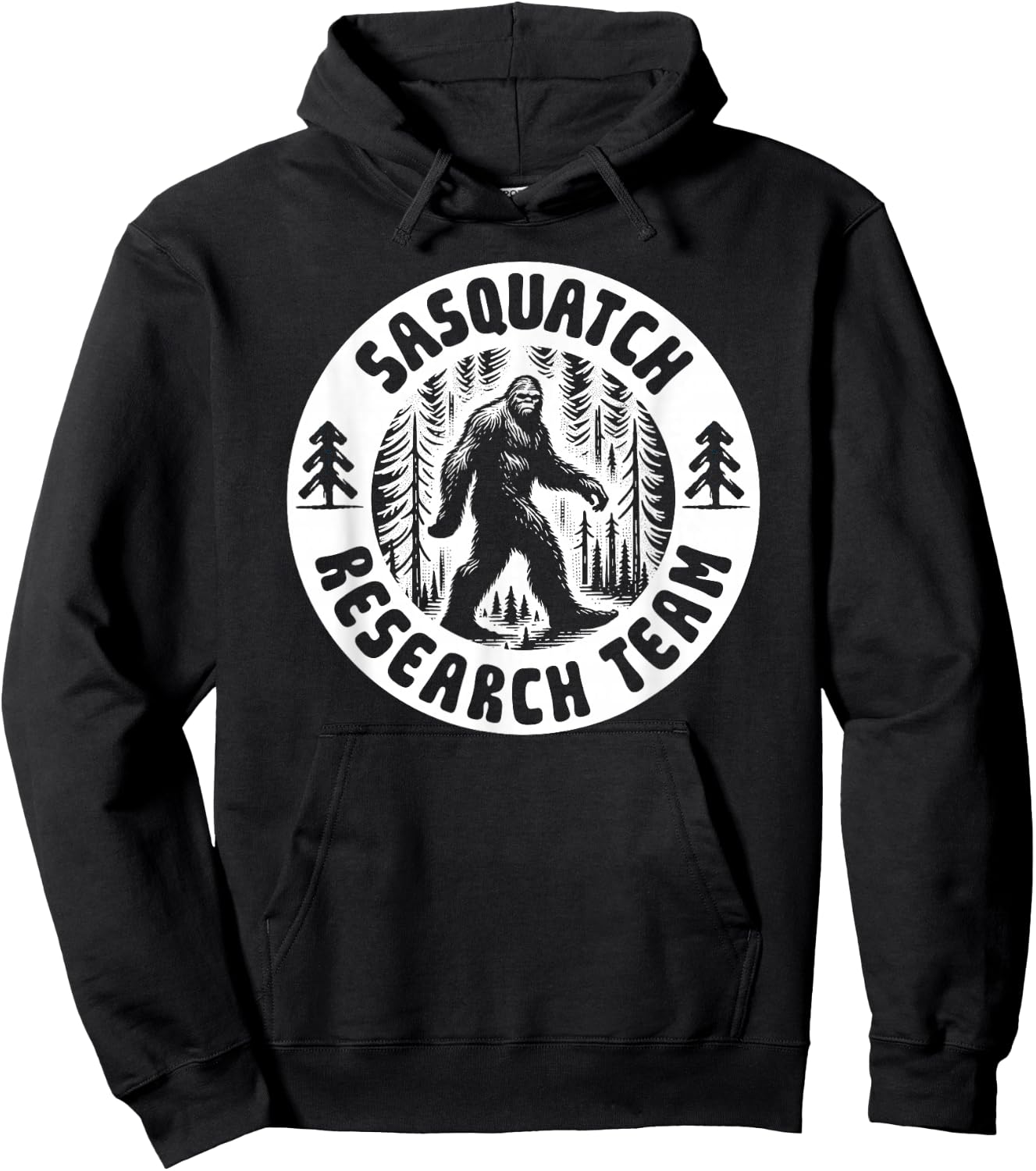 Sasquatch Research Team - Bigfoot Forest Walk Hoodie - Hoodie | Black