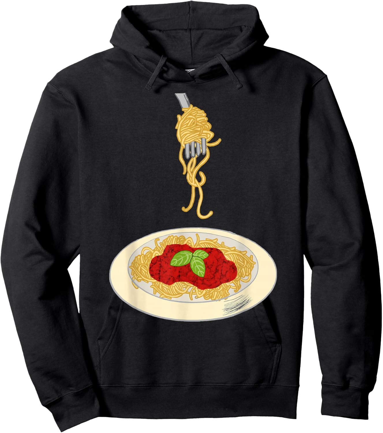 Spaghetti Pasta Noodle Cooking Sauce Bolognese Meal Dish Hoodie - Hoodie | Black