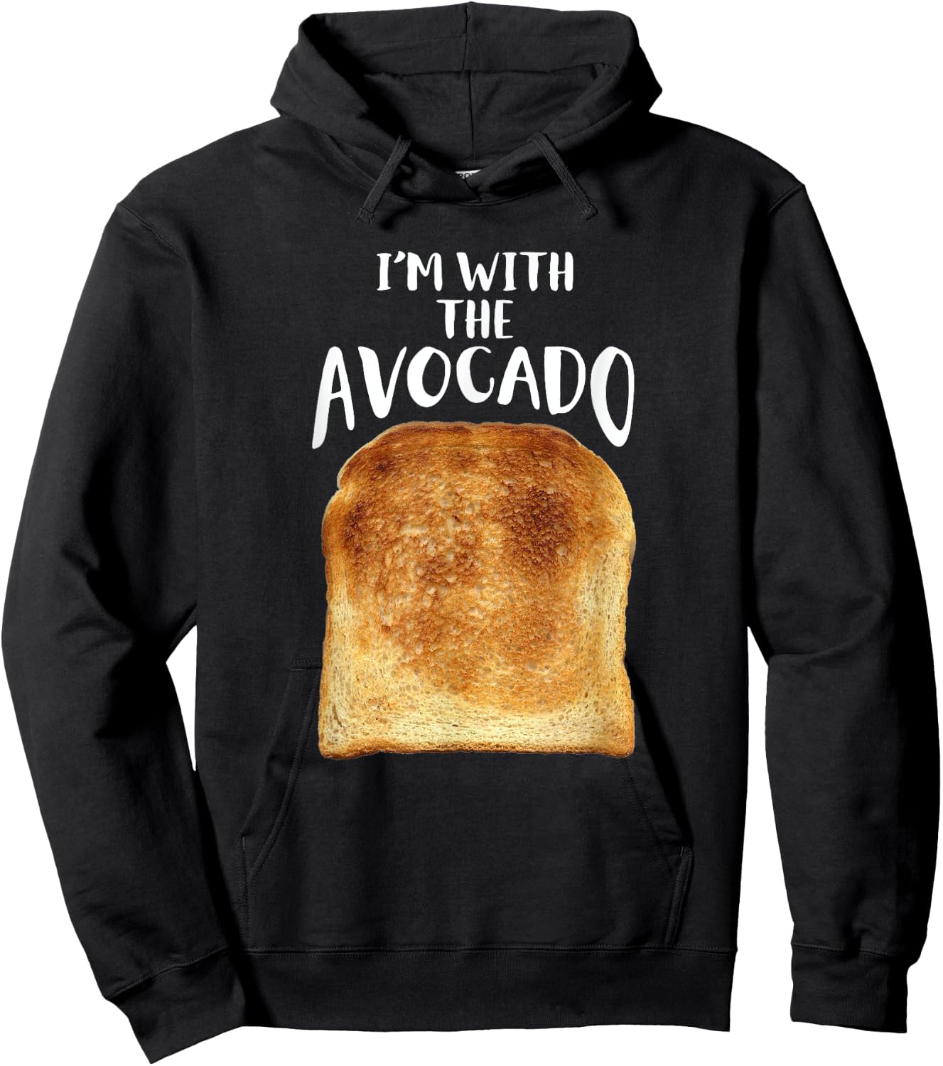 Im With The Avocado Couples Matching Avo Toast Fun Silly Hoodie - Hoodie | Black
