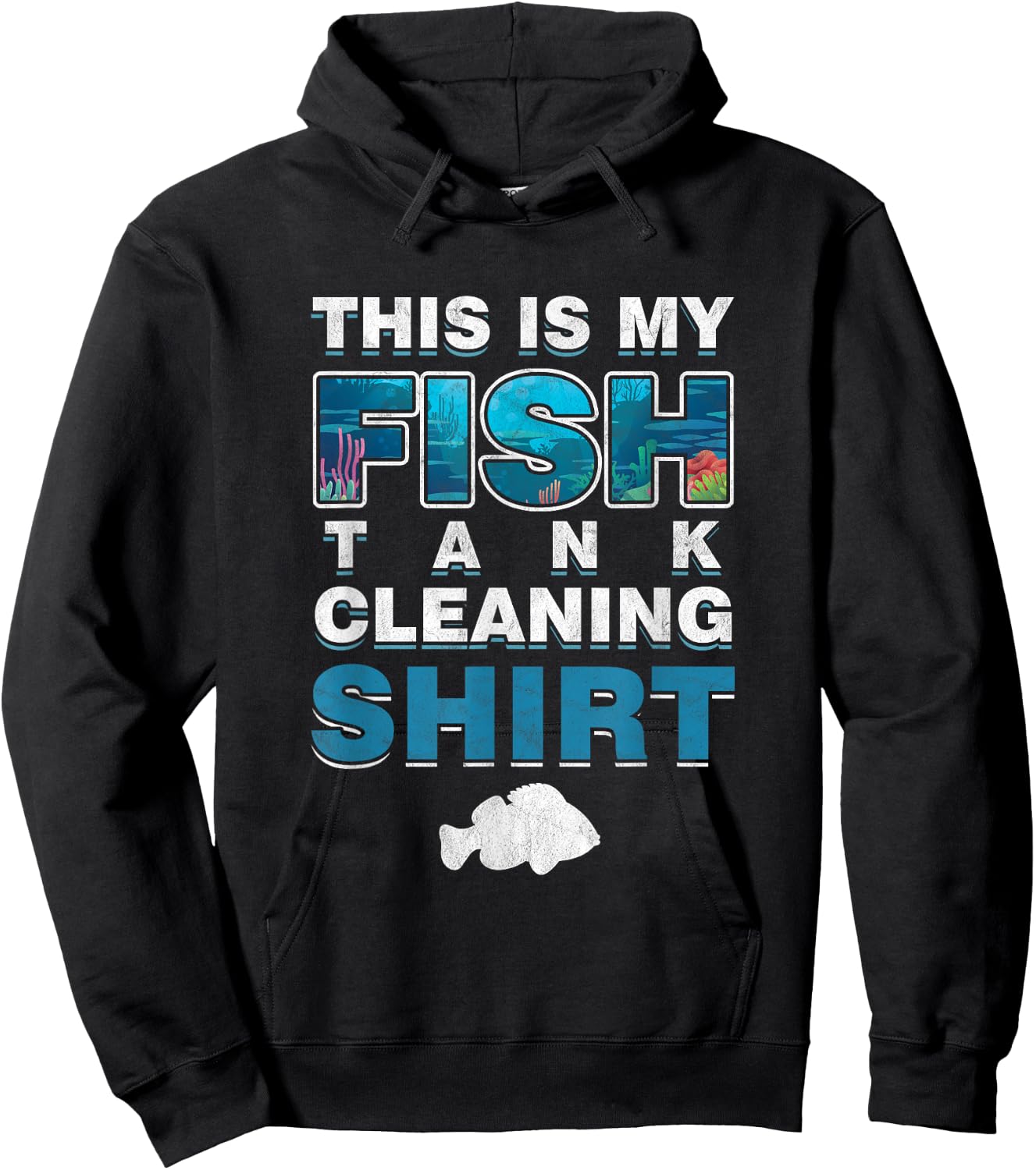 Aquarianer Godlfisch Fischzucht Haustiere -Adults Black Small Modern Short Sleeve Christmas Birthday Fishing Lifestyle Gift Hoodie - Hoodie | Black