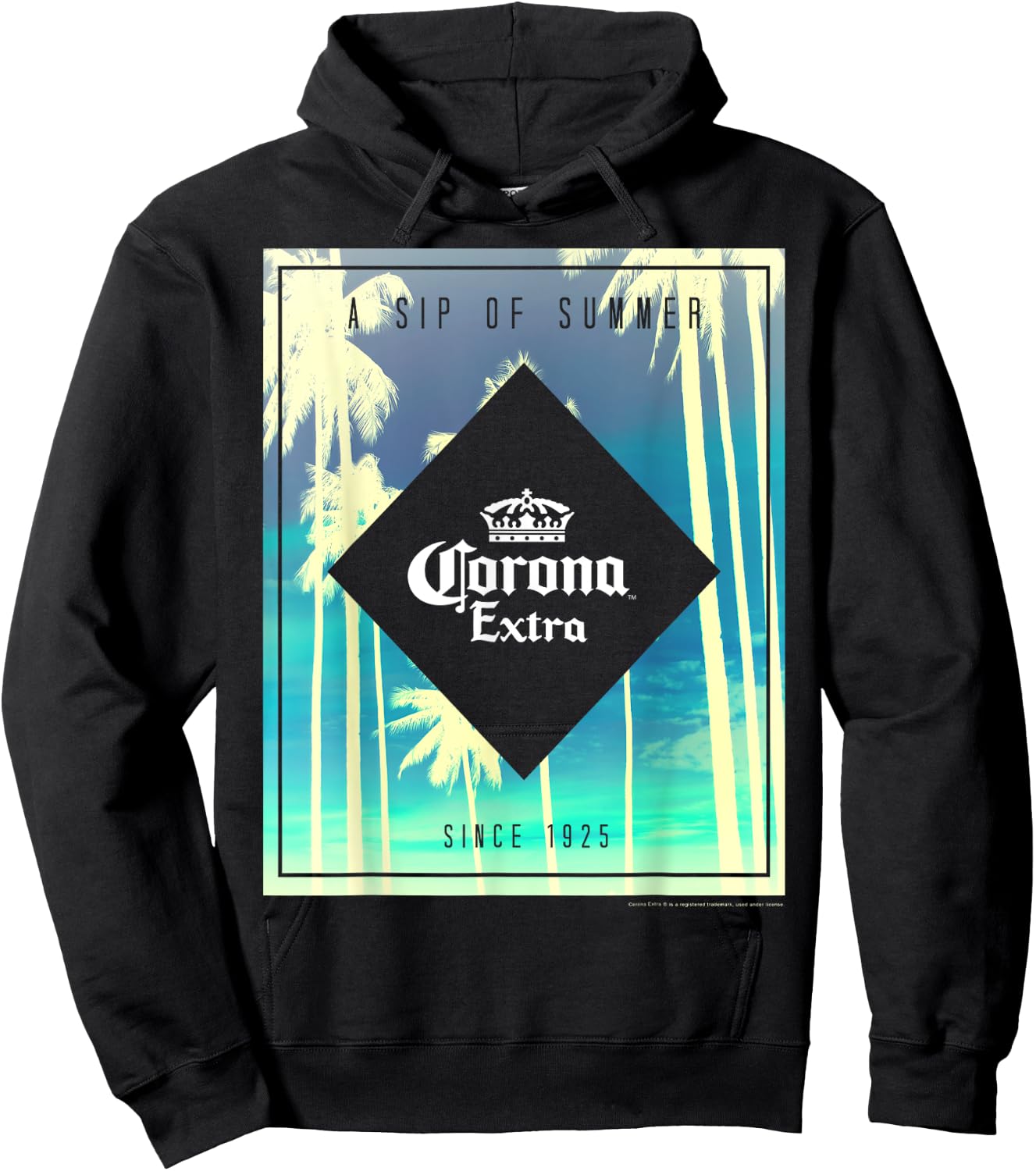 Officially Licensed Corona Extra Mulicolor Hoodie - Hoodie | Black