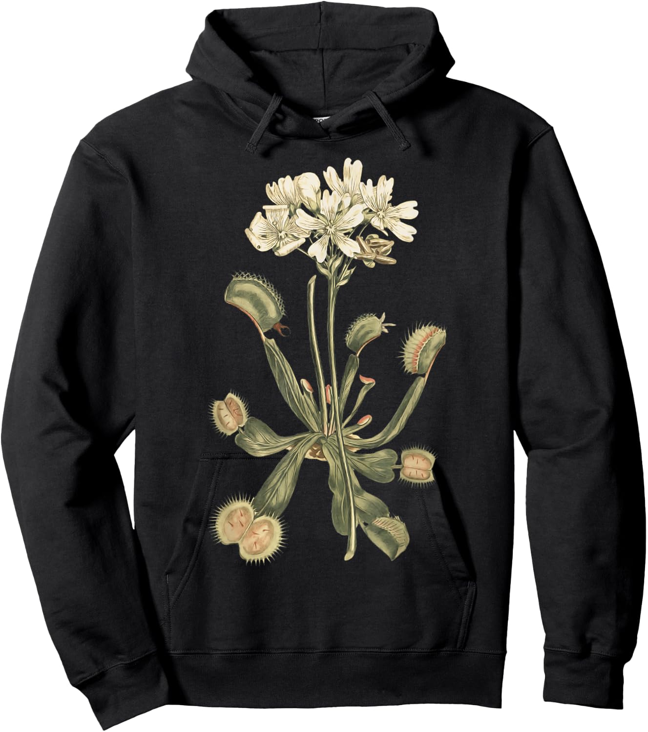 Carnivorous Plants Venus Fly Trap Carnivore Flower Hoodie - Hoodie | Black