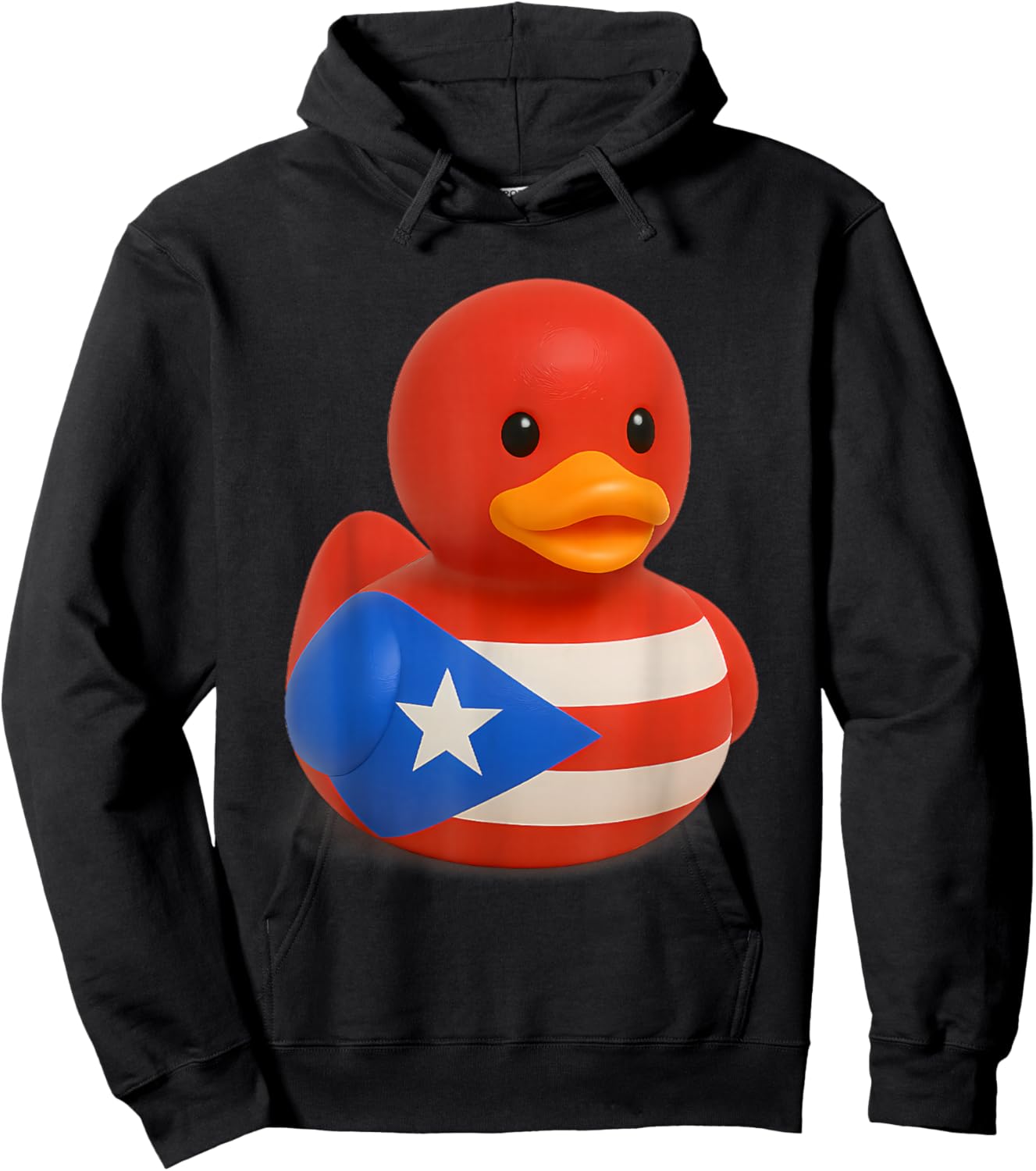 Puerto Rico Rubber Duck Flag Ducky Duckie Hoodie - Hoodie | Black
