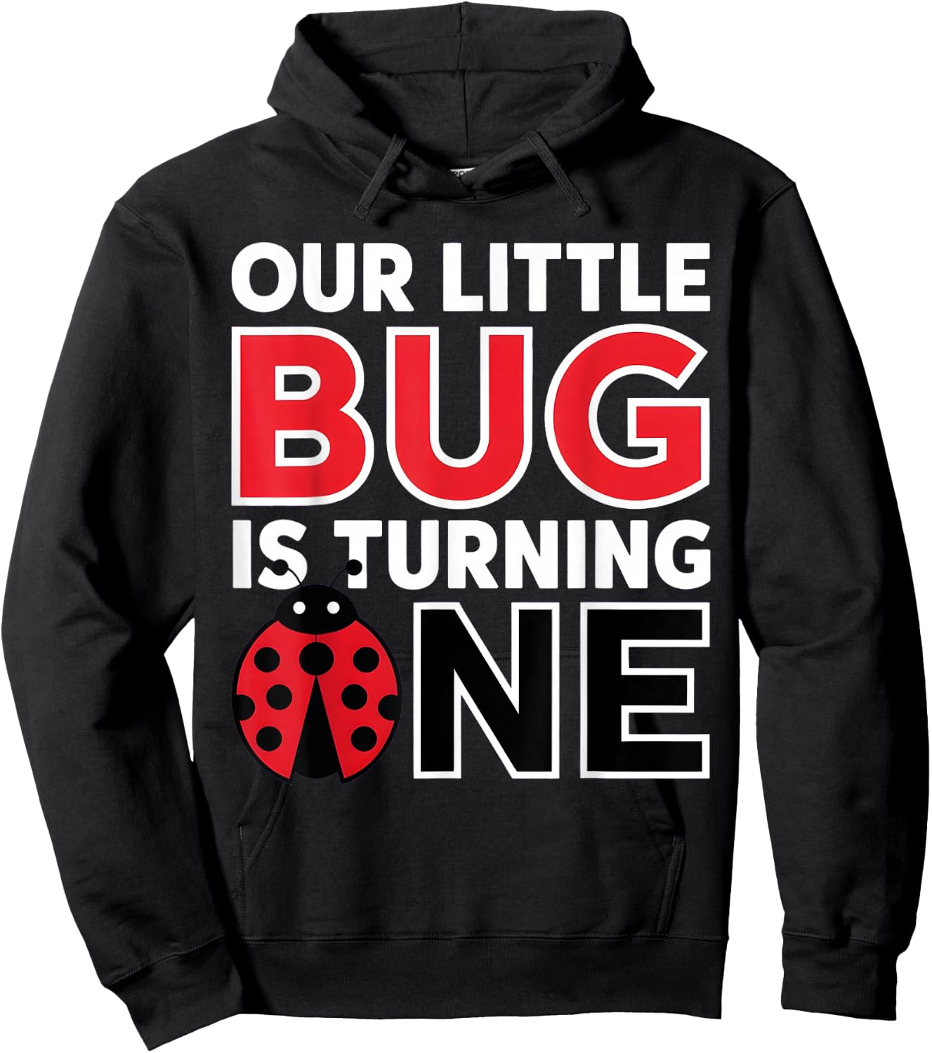 Kid Ladybug Birthday Girl 1 Year Old Birthday Ladybug Lover Hoodie - Hoodie | Black