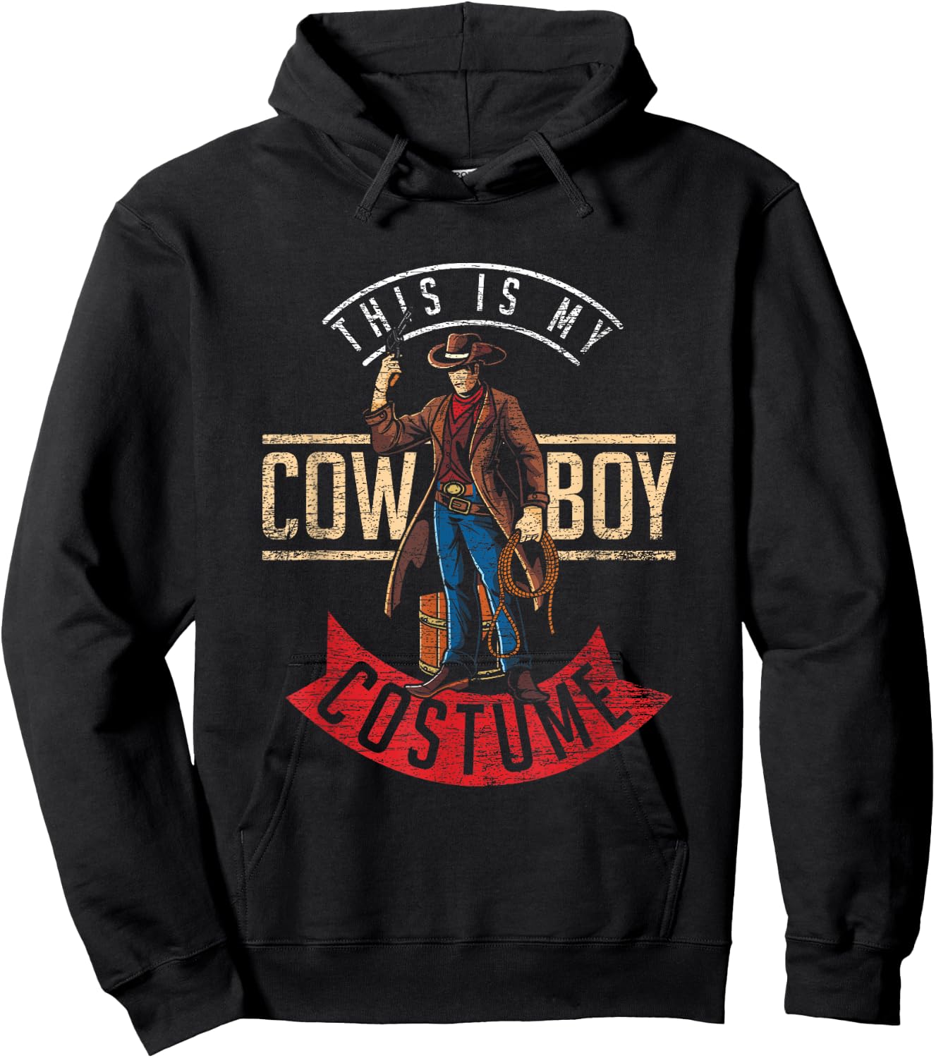 This is my Cowboy Costume Hoodie - Hoodie | Black