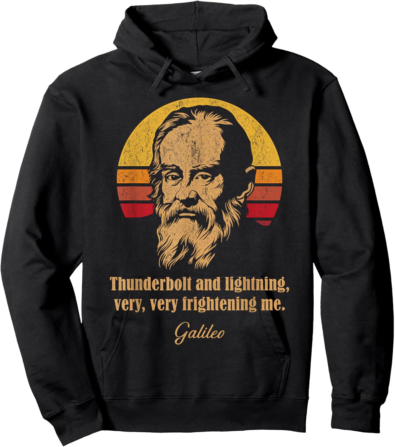 Thunderbolt and lightning Galileo Astronomy Meme Hoodie - Hoodie | Black